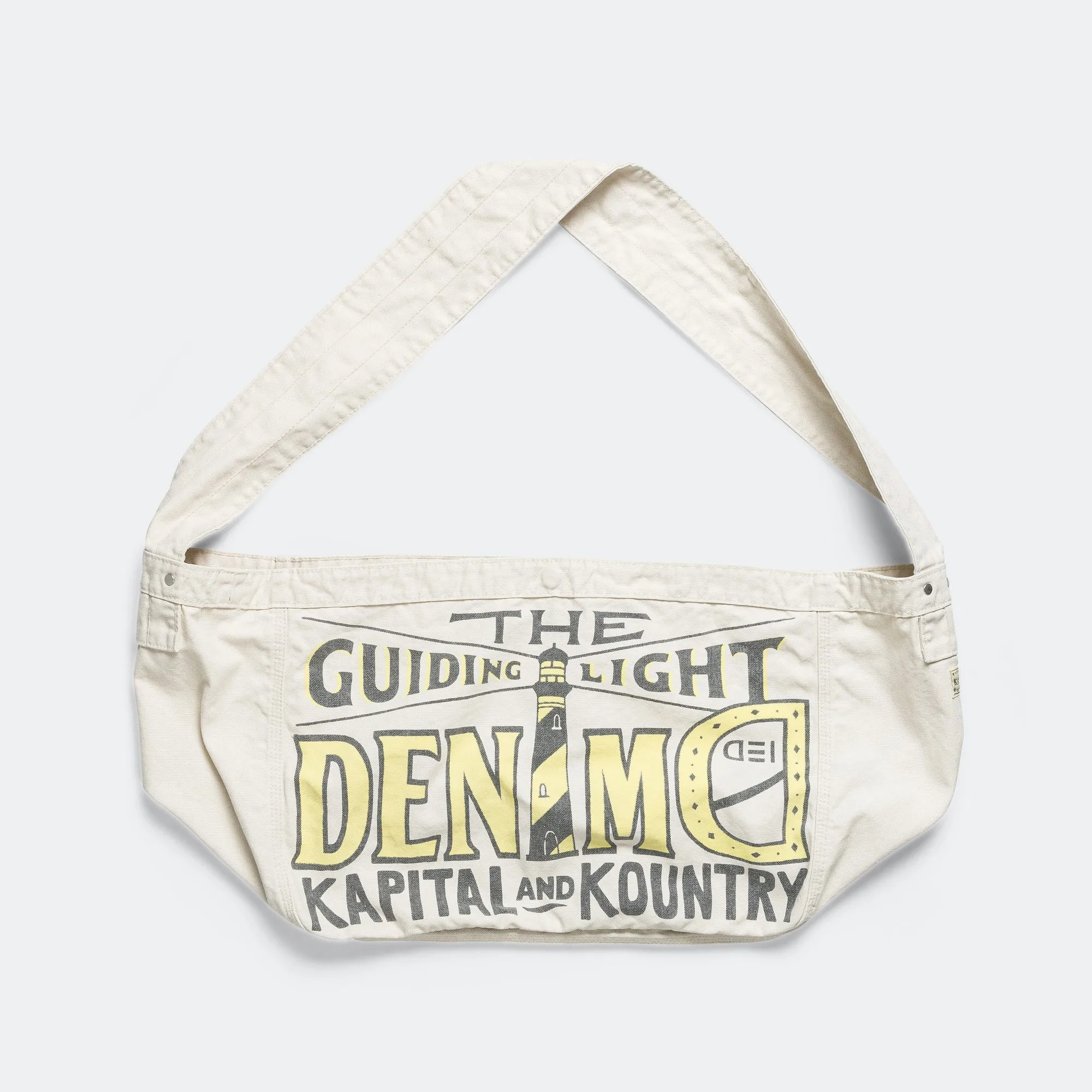 Canvas News Patper Bag GUIDING LIGHT - Ecru