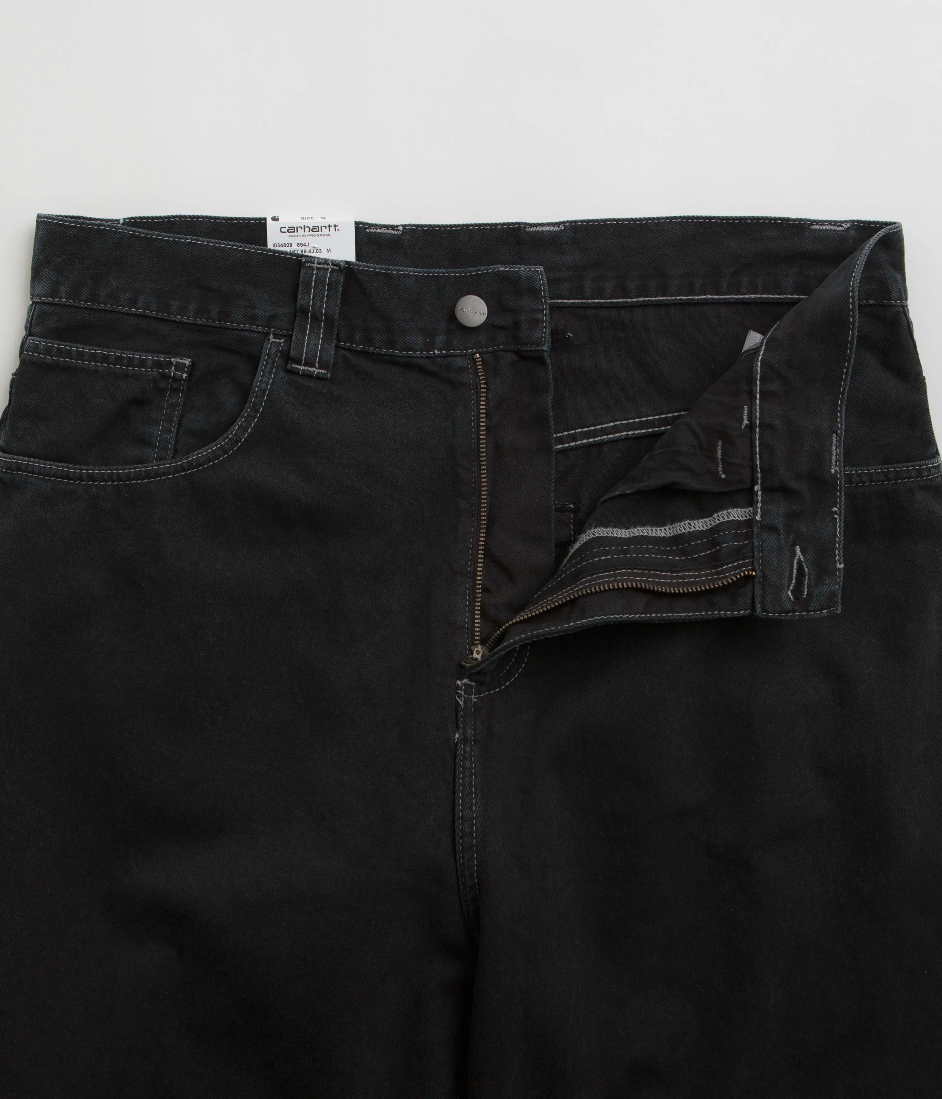 Carhartt Brandon Denim Pants - Black Stone Dyed