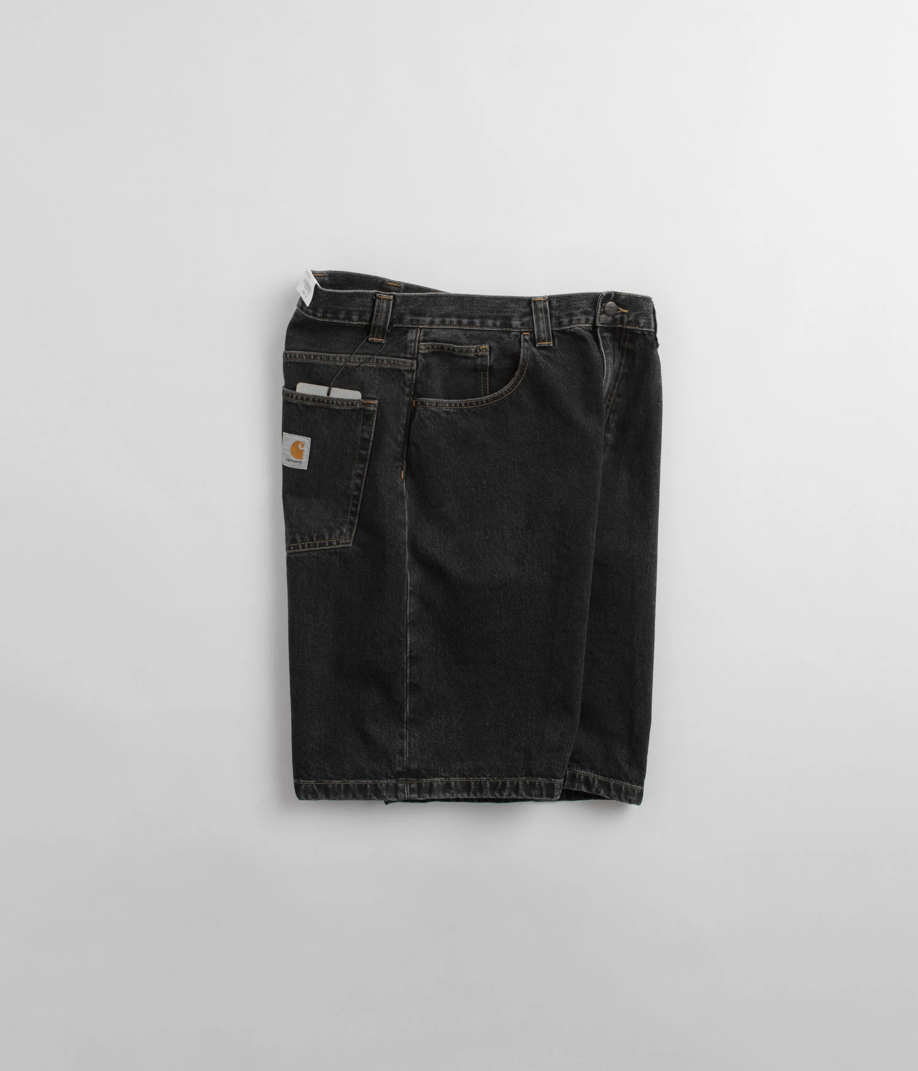 Carhartt Brandon Shorts - Black Stone Wash