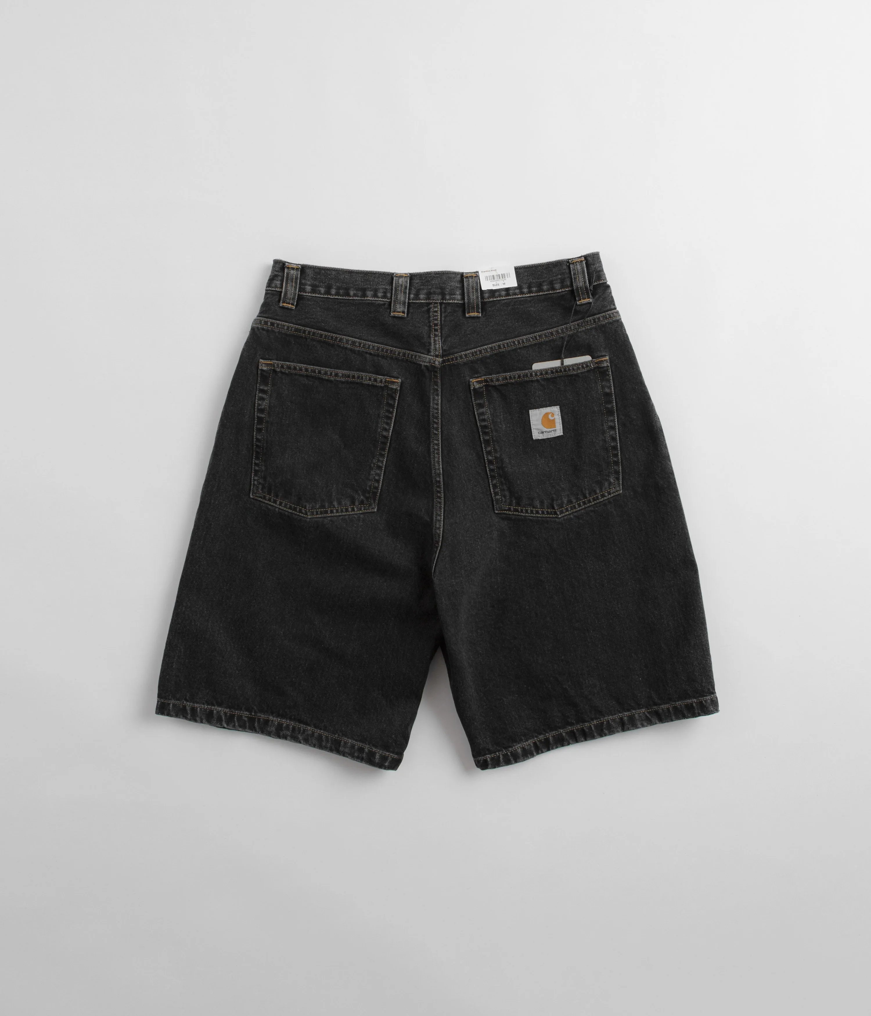 Carhartt Brandon Shorts - Black Stone Wash