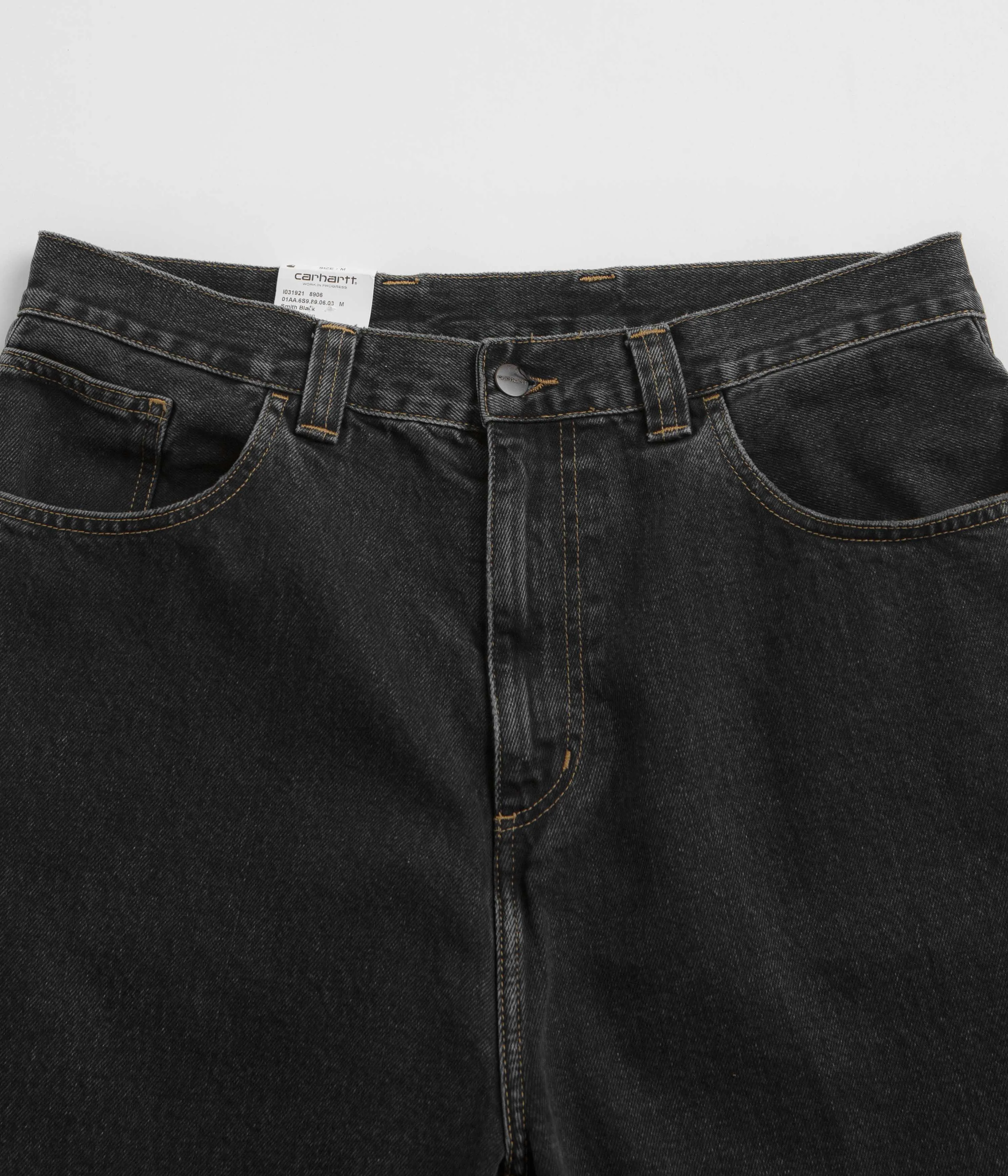 Carhartt Brandon Shorts - Black Stone Wash