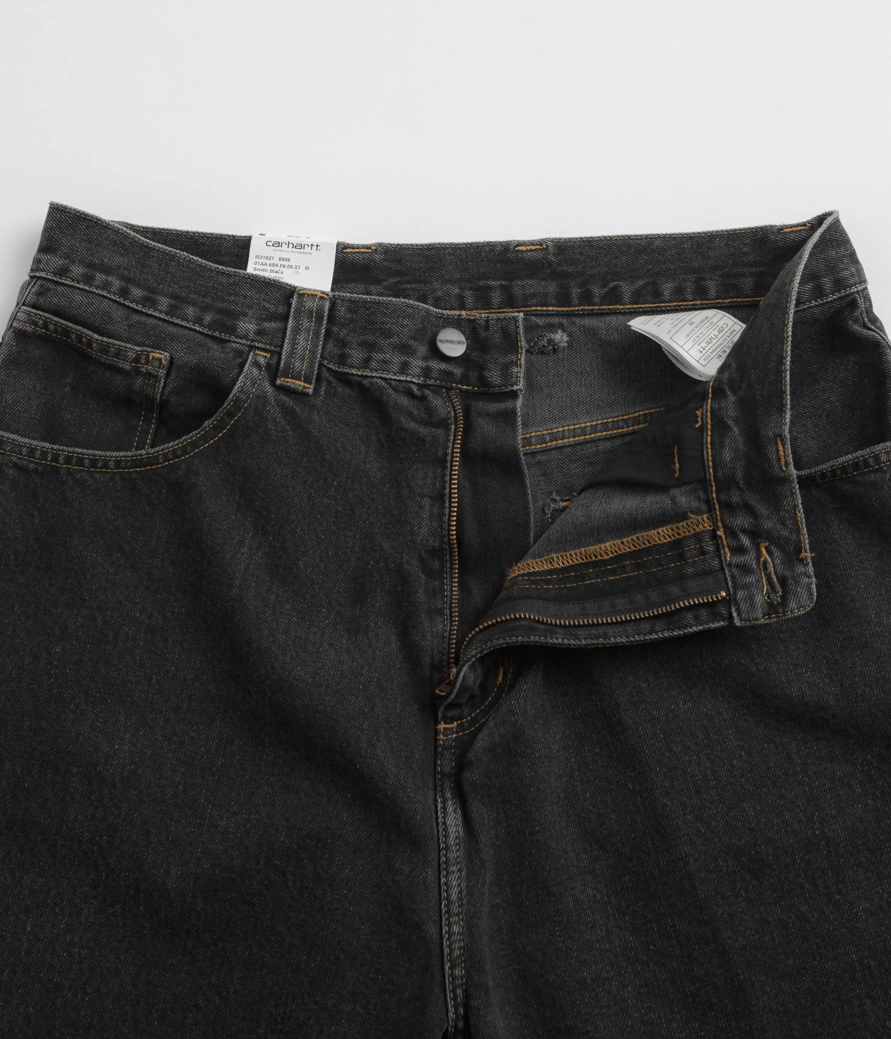 Carhartt Brandon Shorts - Black Stone Wash