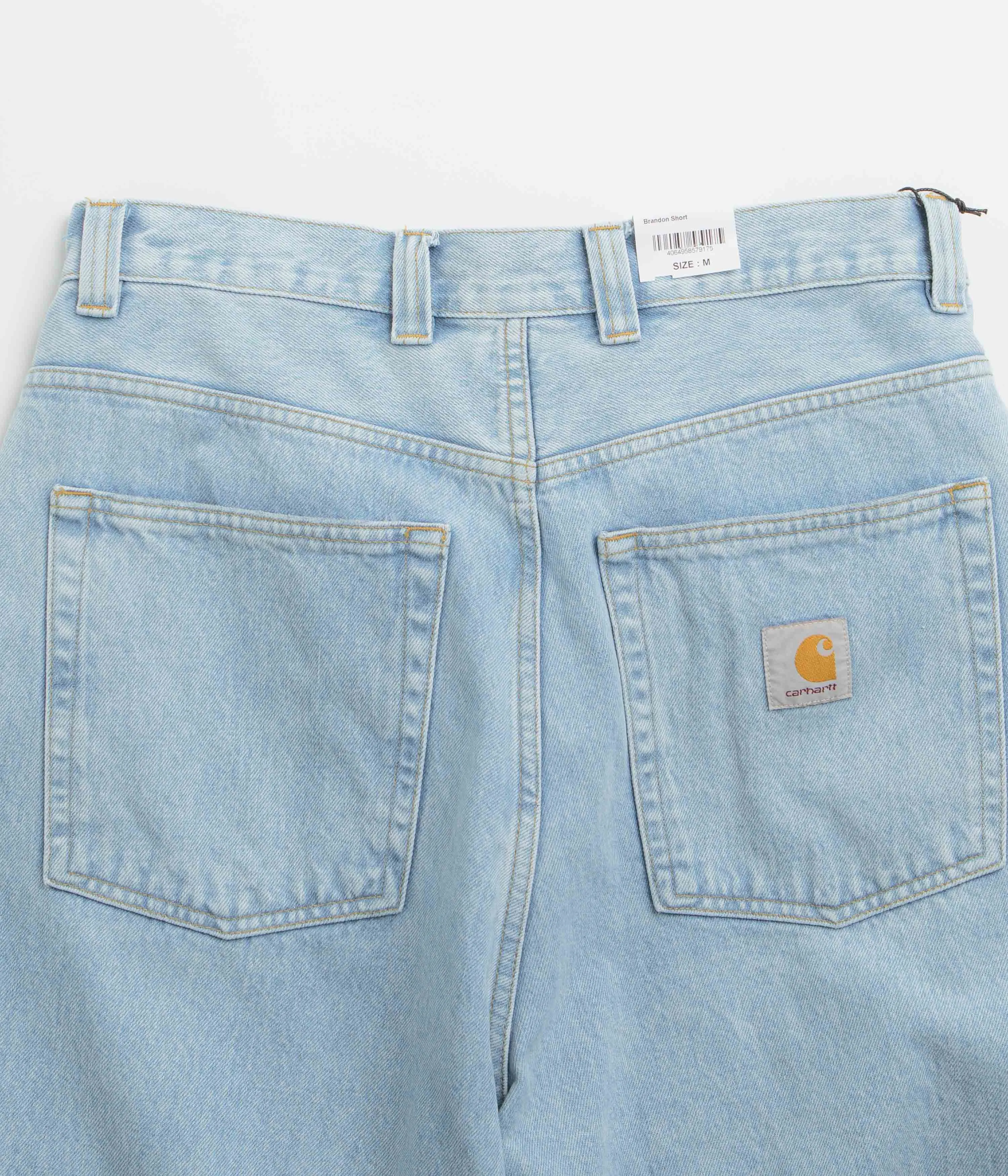 Carhartt Brandon Shorts - Blue Heavy Stone Bleach