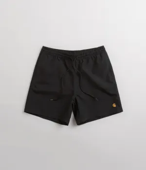 Carhartt Chase Swim Trunks - Black / Gold