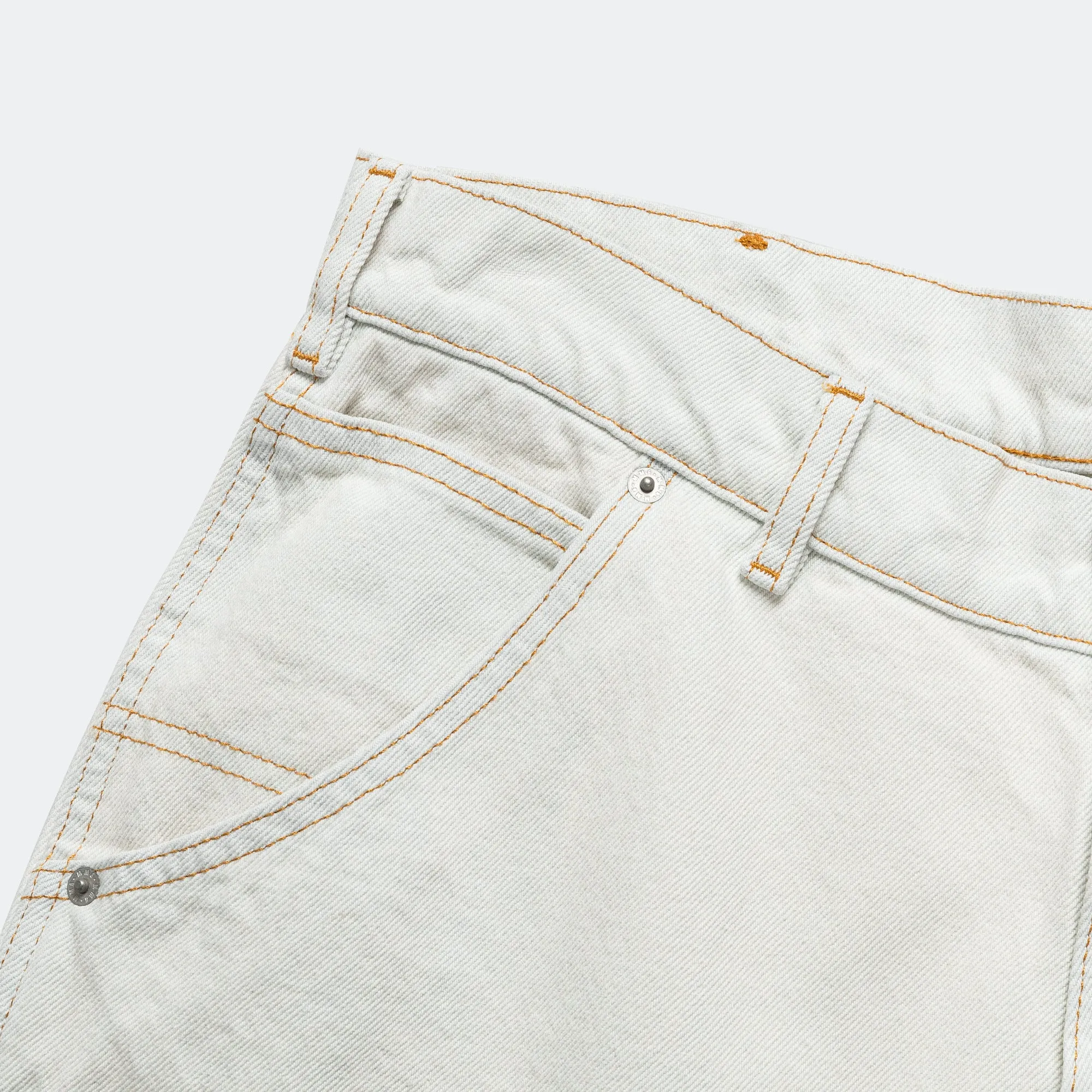 Carpenter Shorts - White Denim