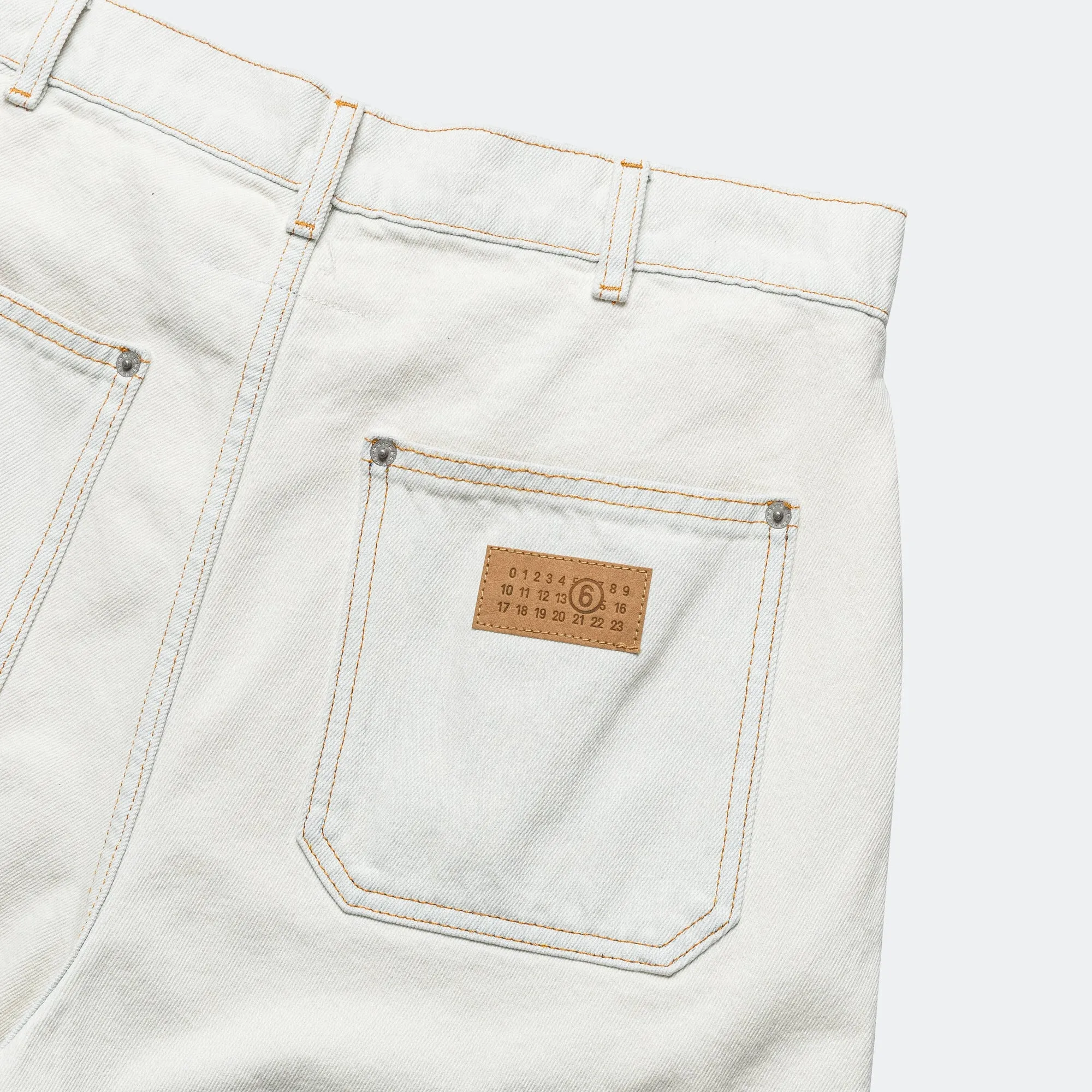 Carpenter Shorts - White Denim