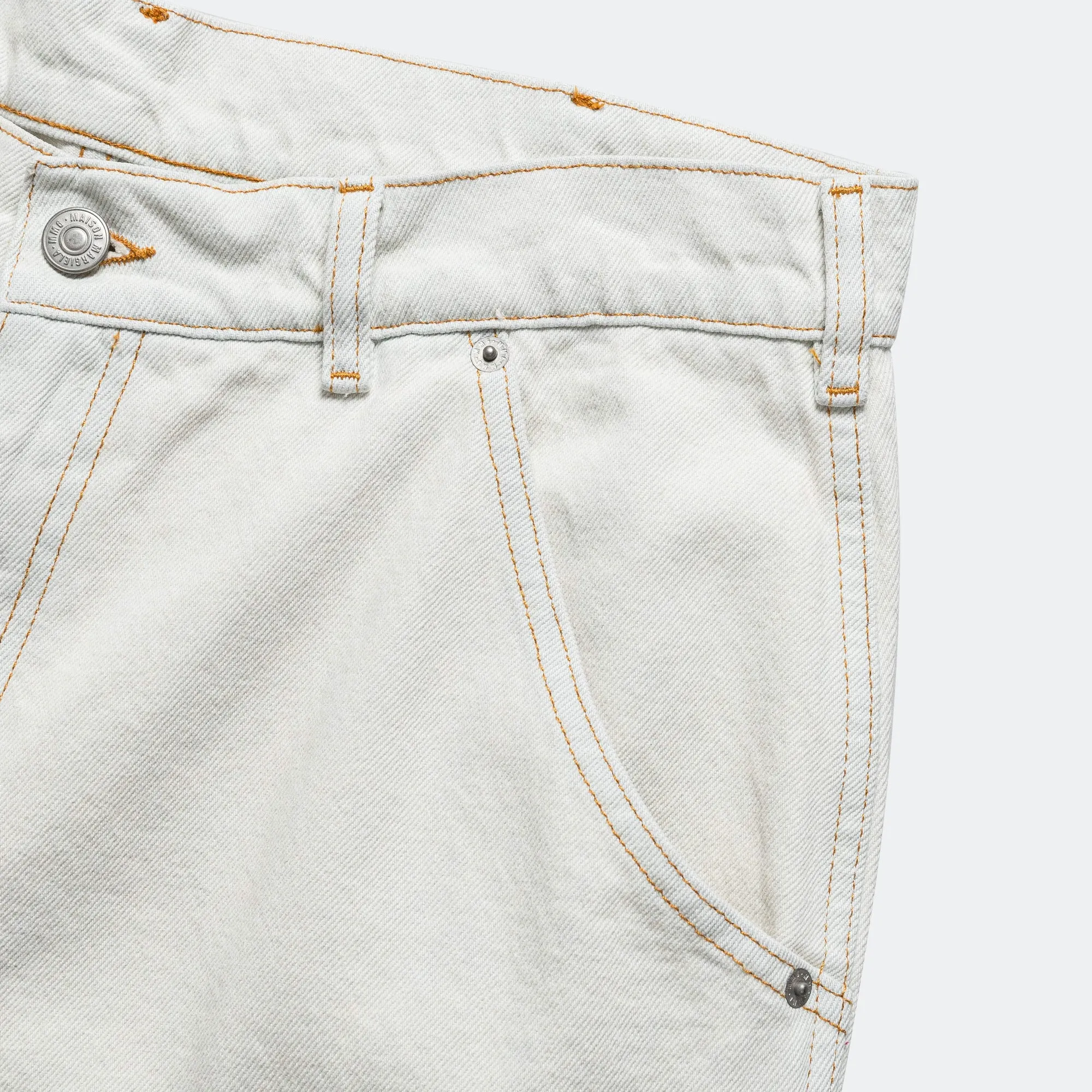 Carpenter Shorts - White Denim