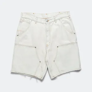 Carpenter Shorts - White Denim