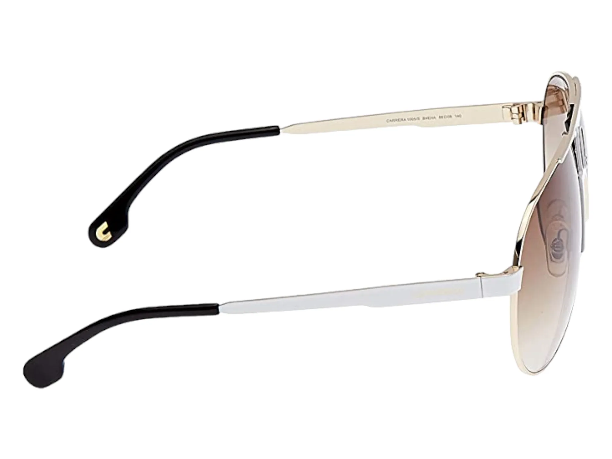 CARRERA Unisex 1005/S White Frame Gradient Lens Aviator Sunglasses