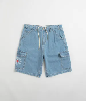 Cash Only Athletics Denim Shorts - Washed Indigo