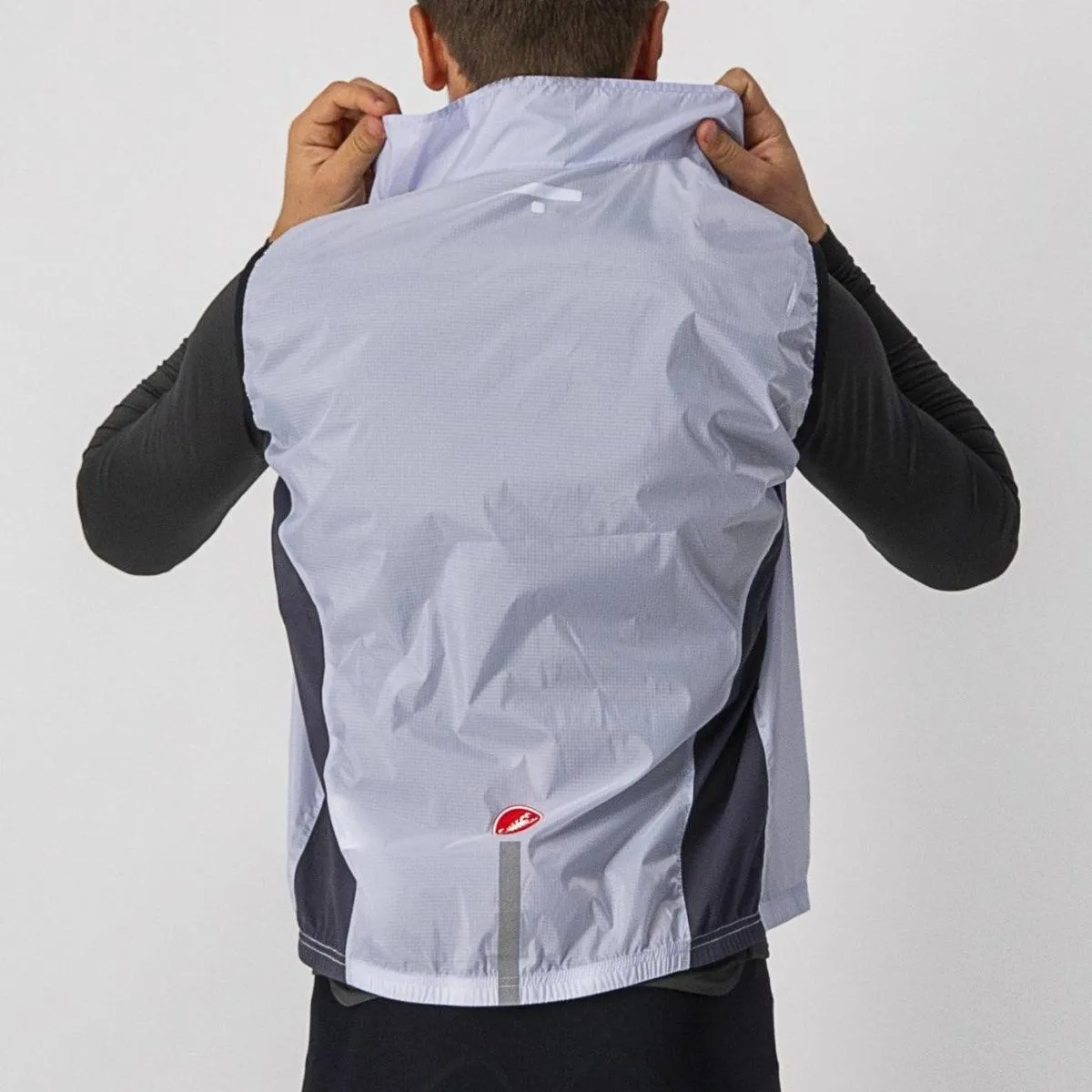 Castelli Squadra Stretch Mens Cycling Jacket (Silver Gray/Dark Gray)