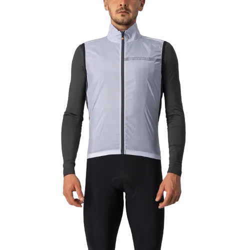 Castelli Squadra Stretch Mens Cycling Jacket (Silver Gray/Dark Gray)