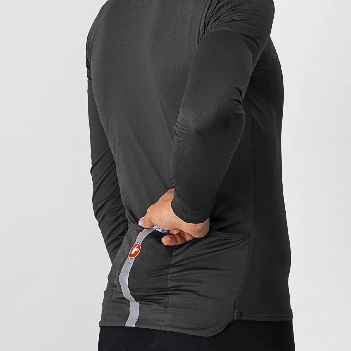 Castelli Squadra Stretch Mens Cycling Jacket (Silver Gray/Dark Gray)