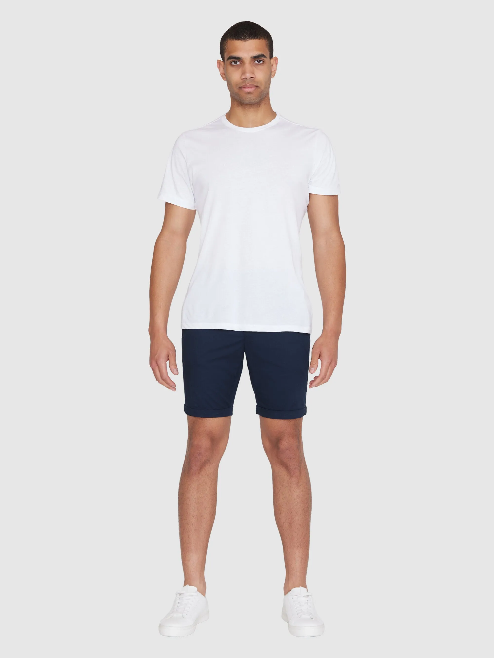 CHUCK regular chino poplin shorts - Total Eclipse Knowledge Cotton