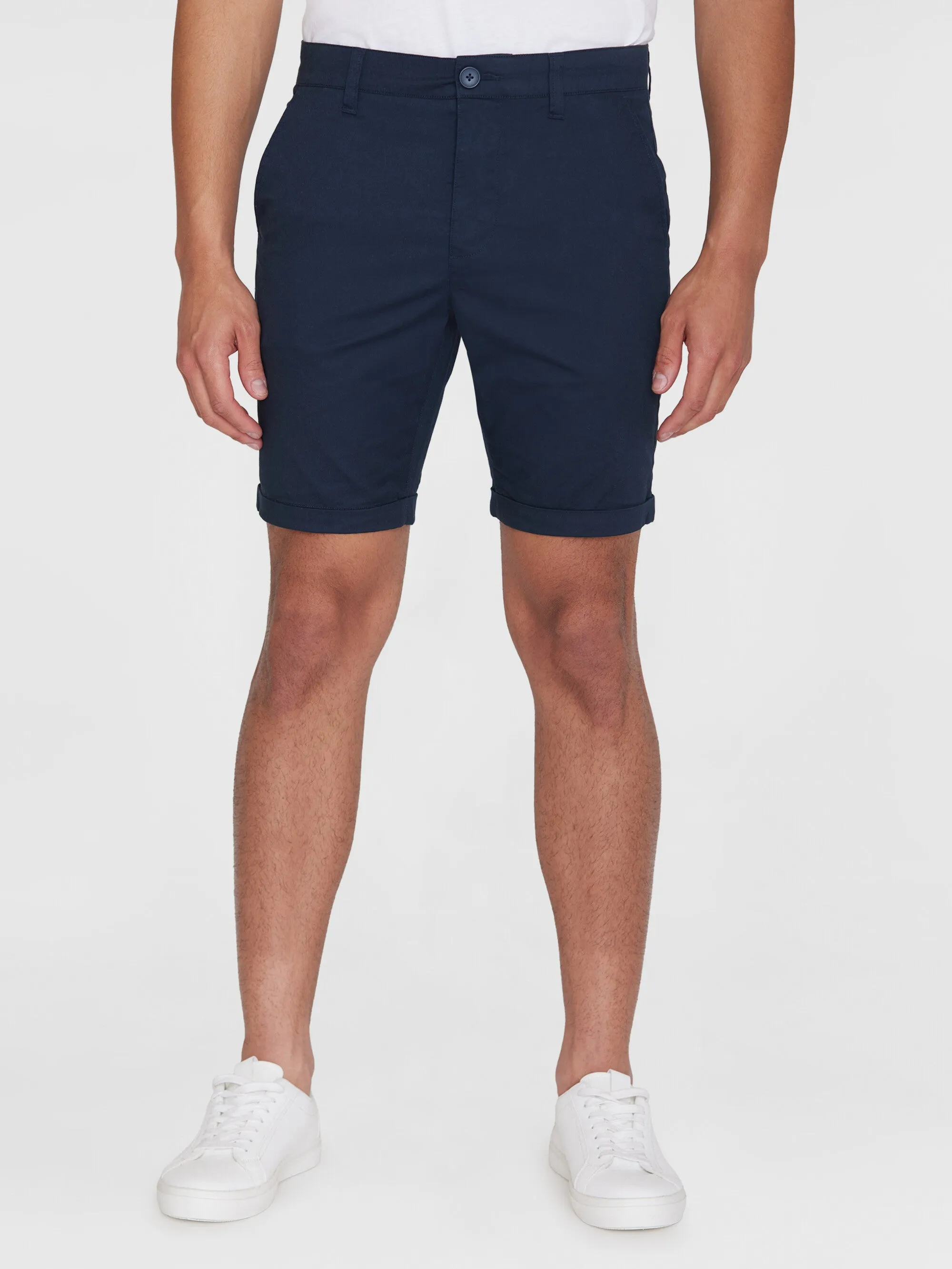CHUCK regular chino poplin shorts - Total Eclipse Knowledge Cotton