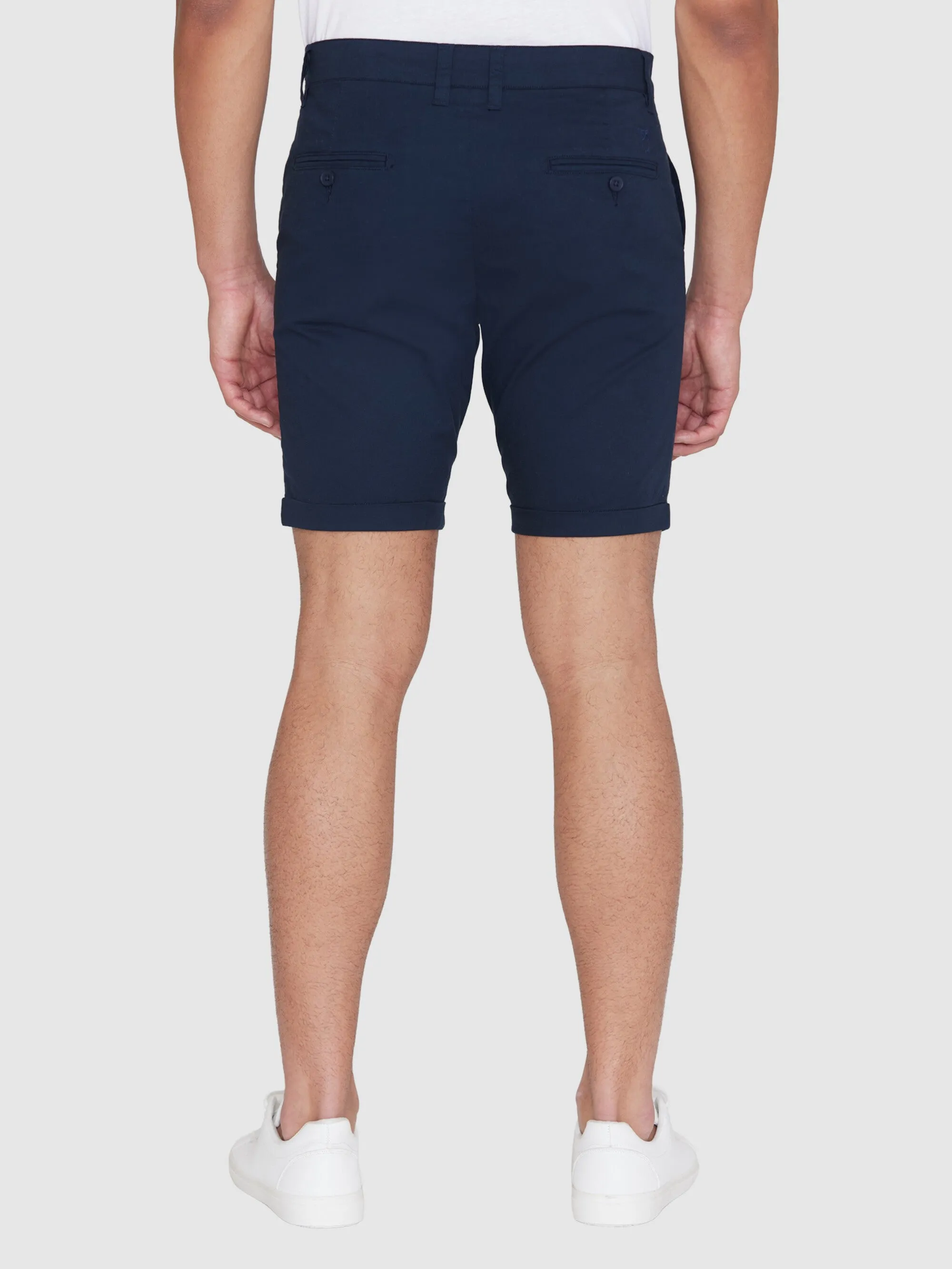 CHUCK regular chino poplin shorts - Total Eclipse Knowledge Cotton