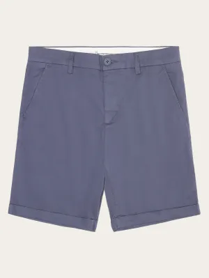 CHUCK regular chino poplin shorts - Vintage Indigo Knowledge Cotton