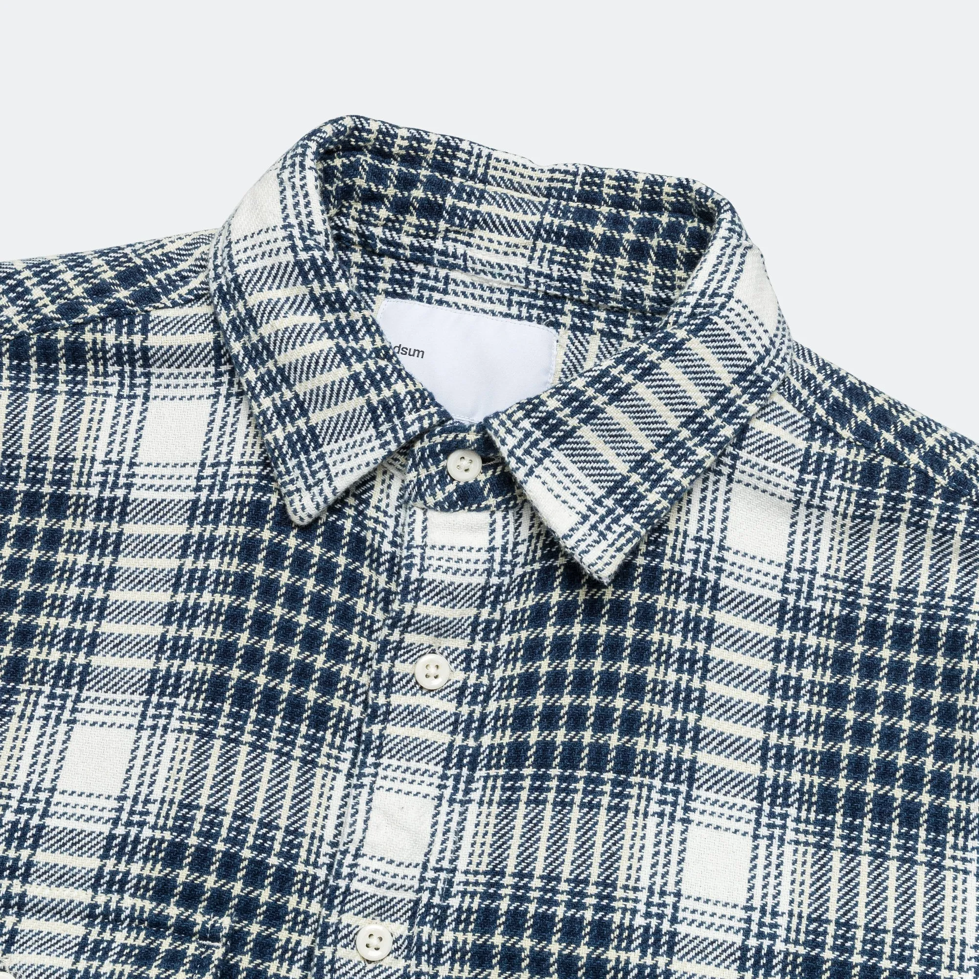 Classic Plaid Work Shirt - Beige Check