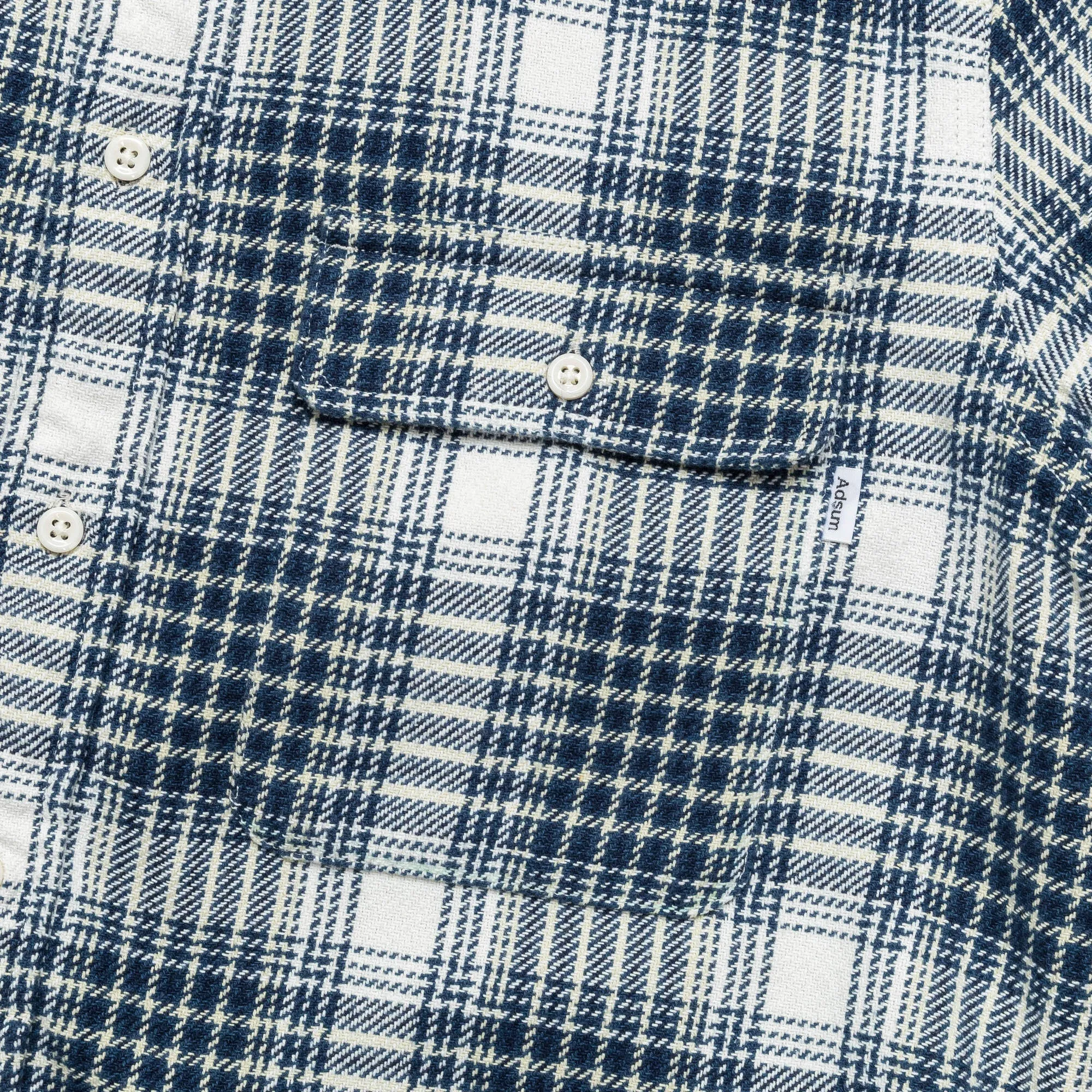 Classic Plaid Work Shirt - Beige Check