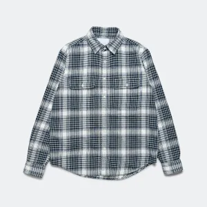 Classic Plaid Work Shirt - Beige Check