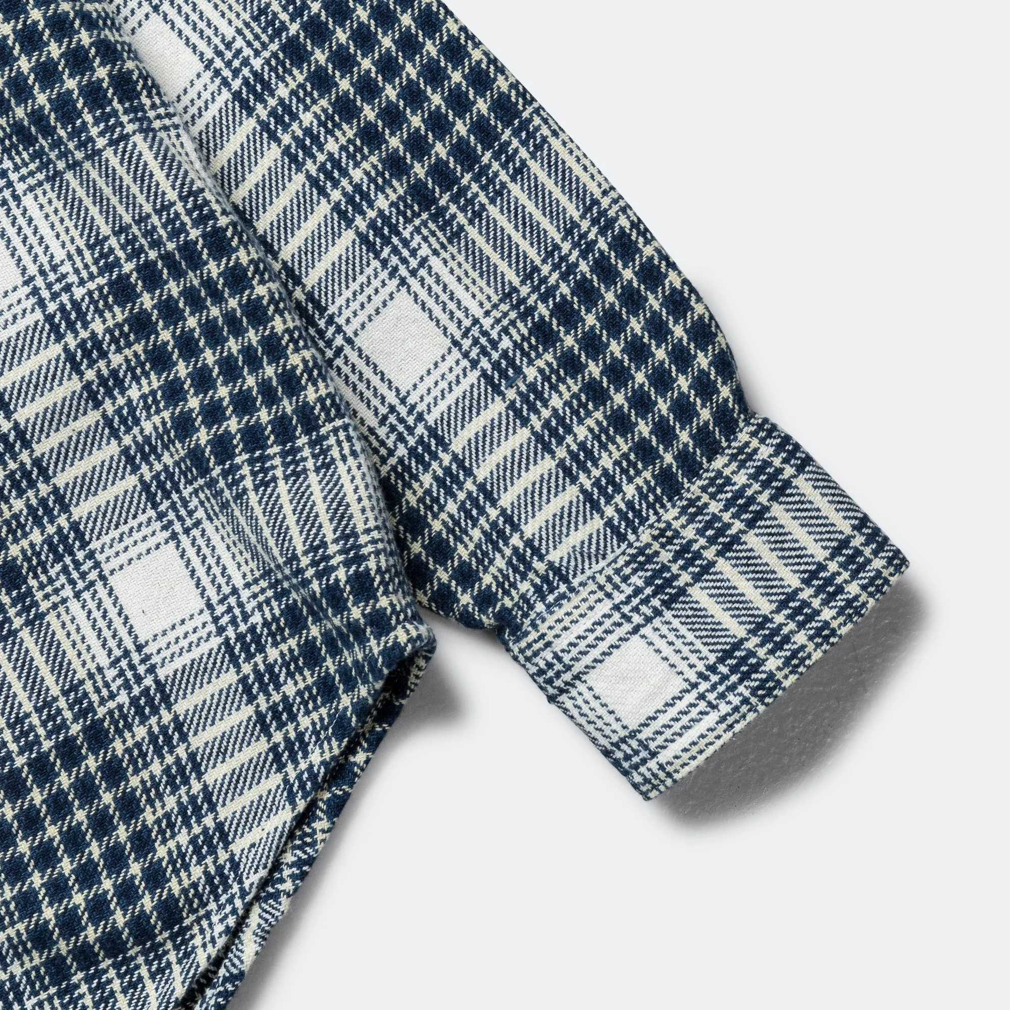Classic Plaid Work Shirt - Beige Check