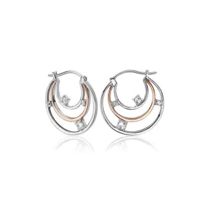Clogau Awyr Y Nos Hoop Earrings 3SAYNO189