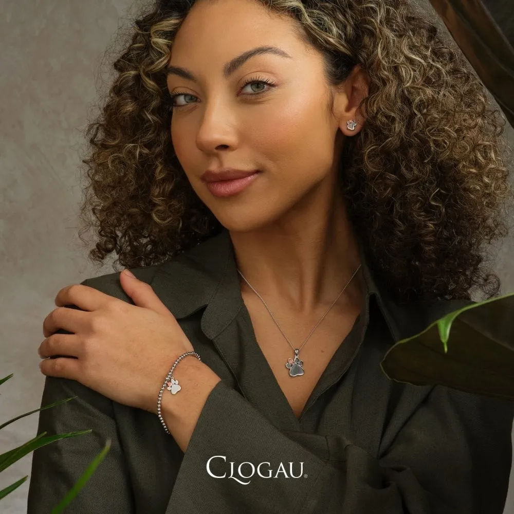 Clogau Paw Prints On My Heart Locket and Chain 3SPWP0617