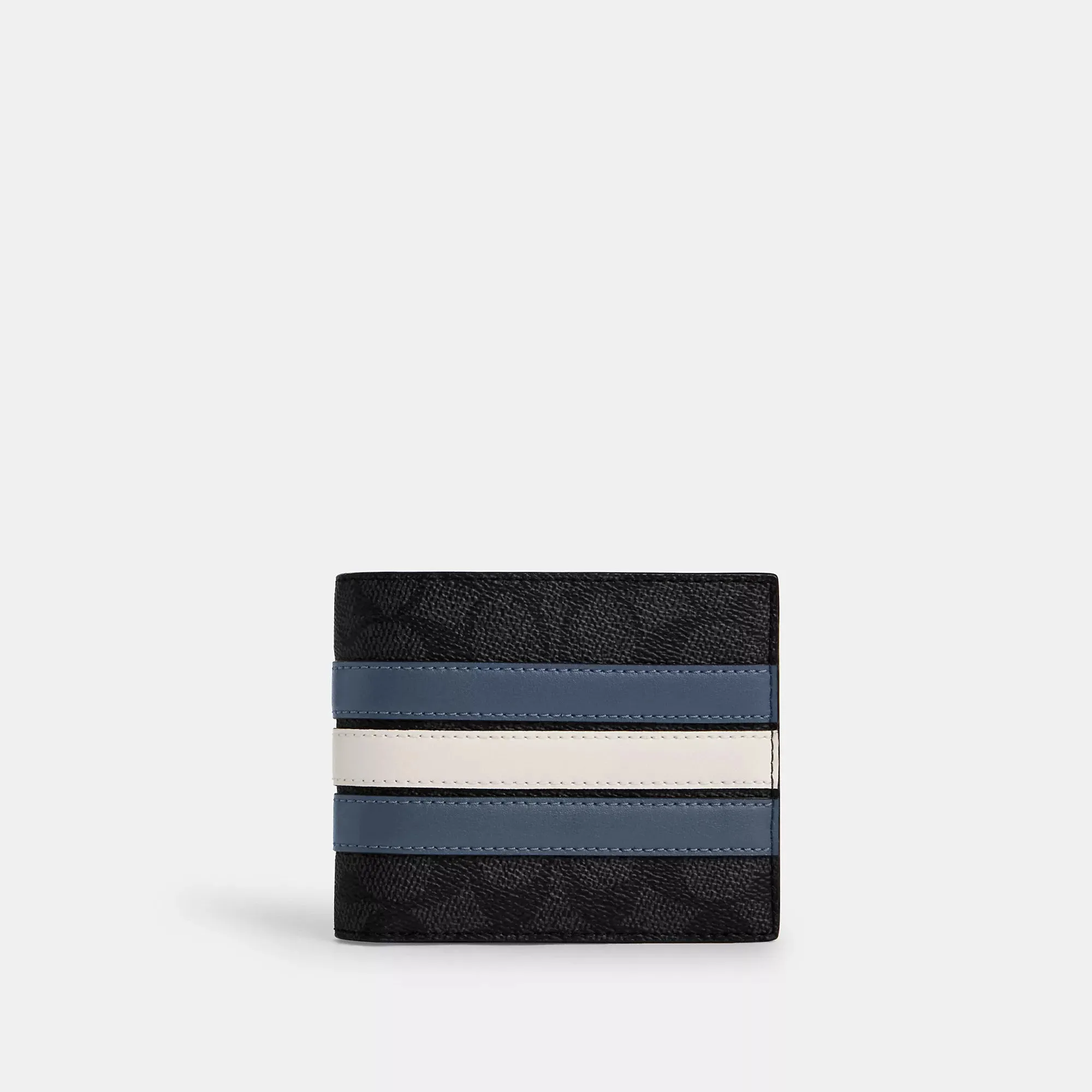Coach Outlet 3 In 1 Wallet In Signature Canvas With Varsity Stripe
