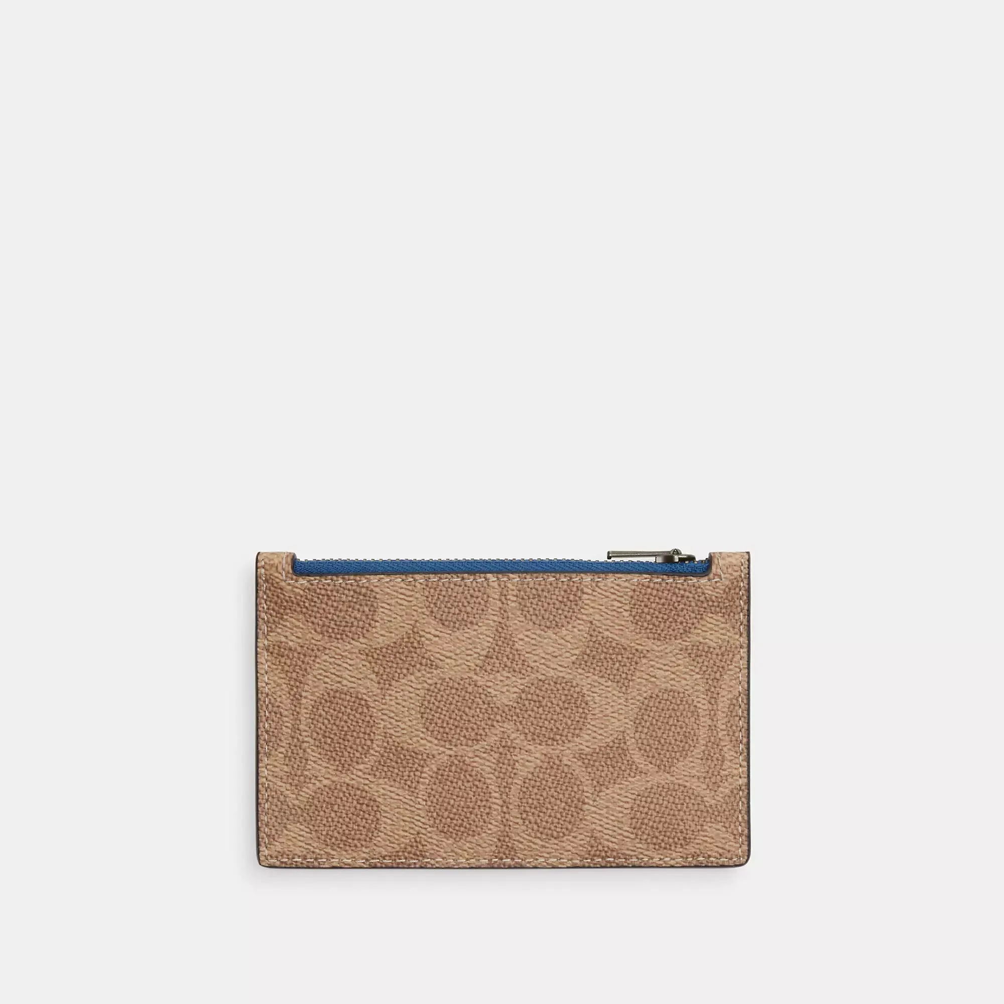 Coach Outlet Zip Card Case In Signature