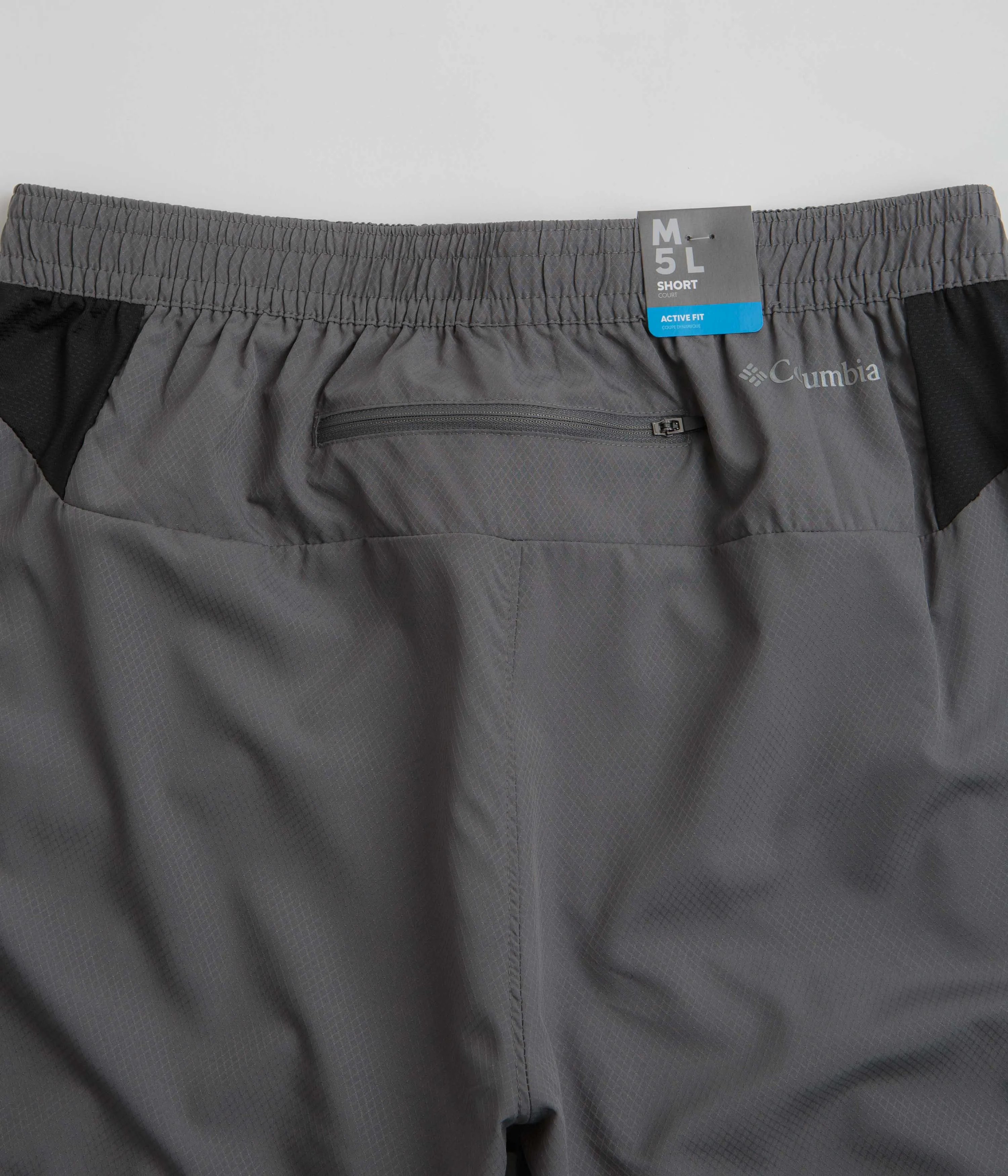 Columbia Three Pitch 5" Shorts - City Grey / Black