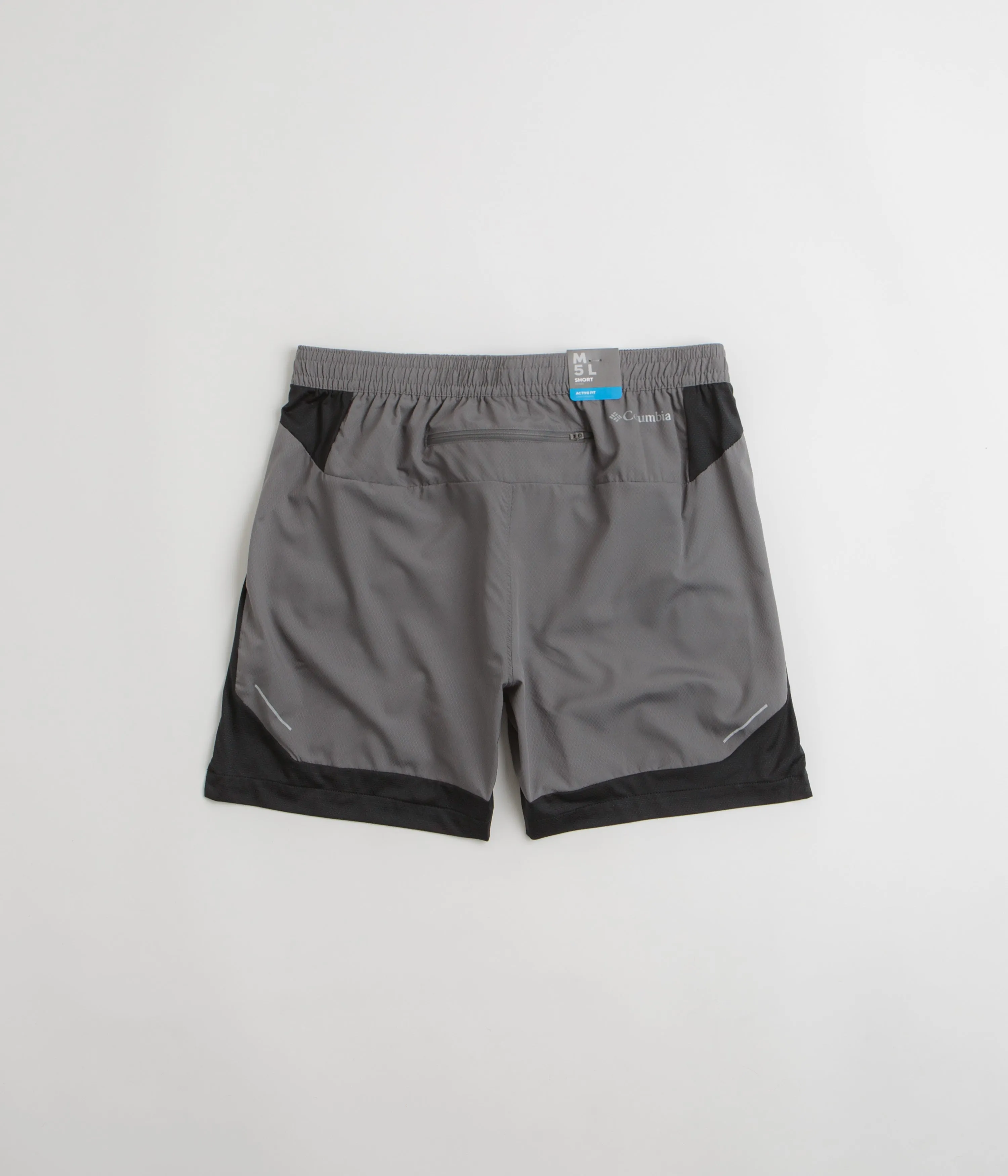 Columbia Three Pitch 5" Shorts - City Grey / Black