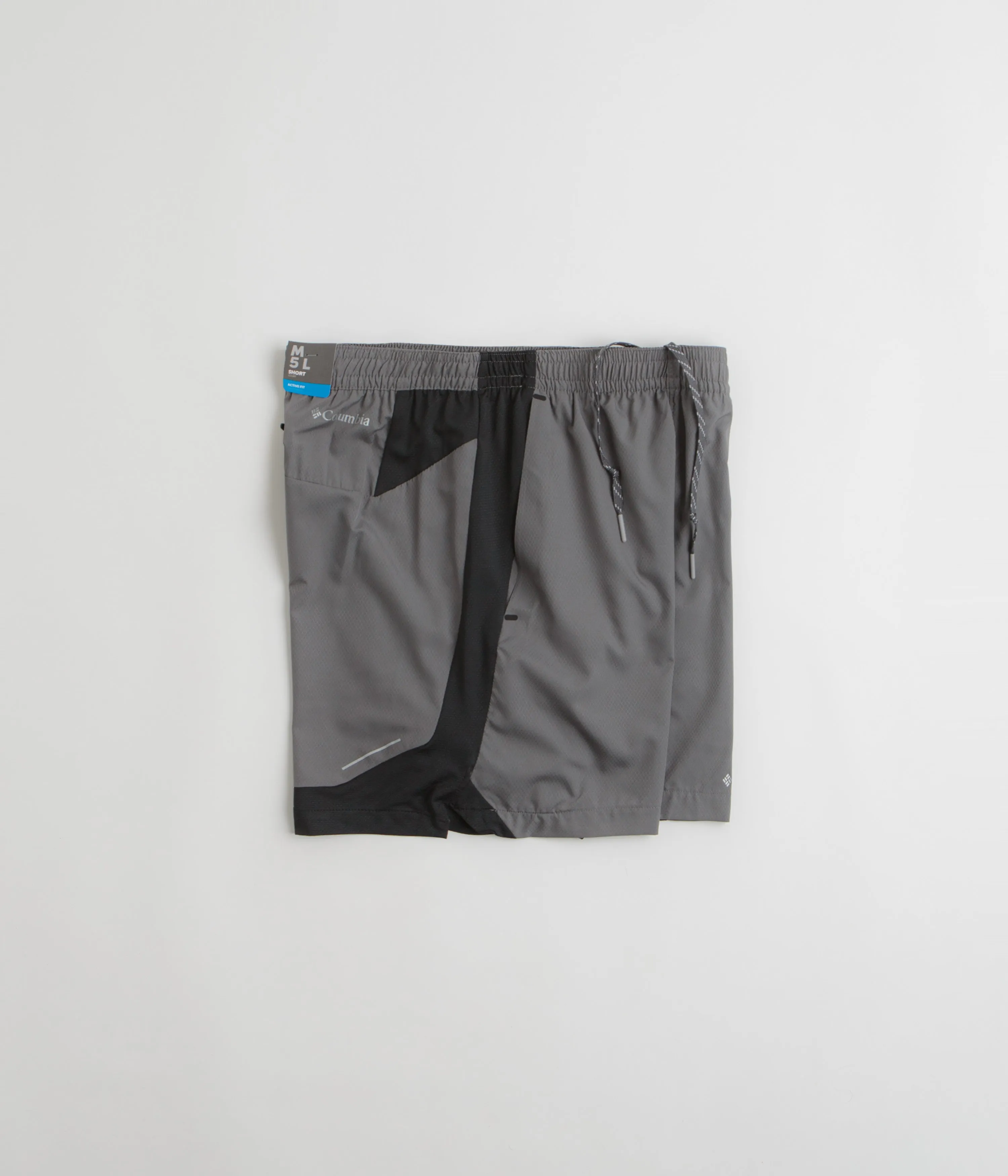 Columbia Three Pitch 5" Shorts - City Grey / Black