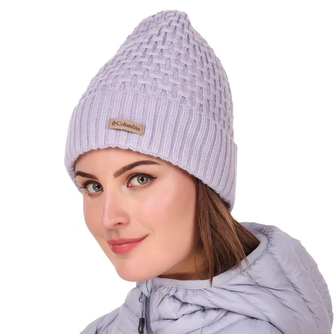 Columbia Unisex Purple Hideaway Haven Cabled Beanie