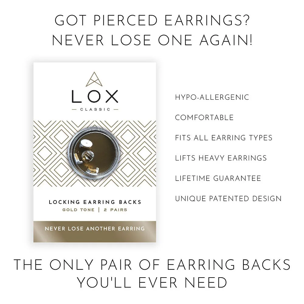 Connoisseurs Lox Gold Tone Earring Backs LOX 2YGE