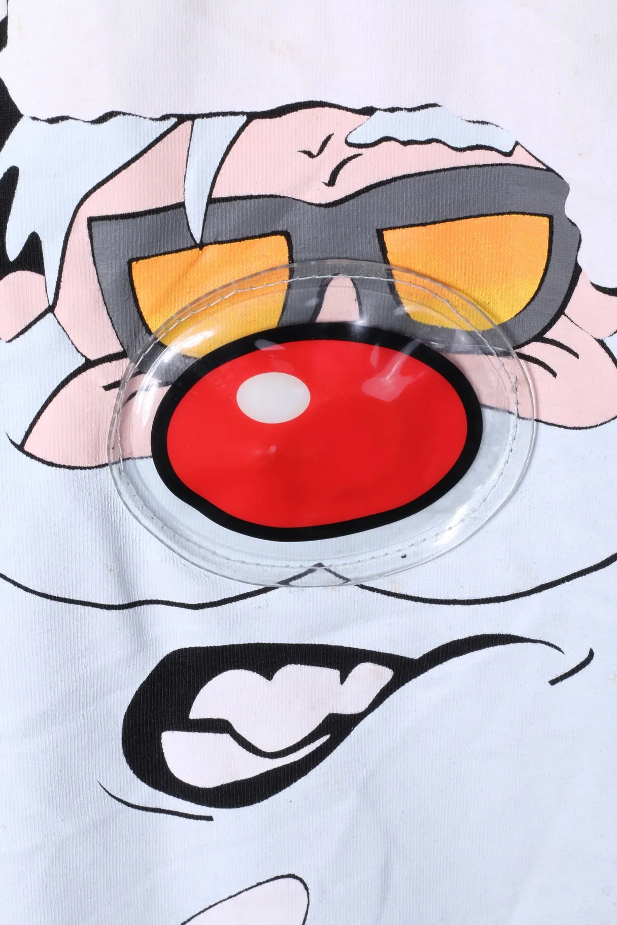Coolcat Mens XL T- Shirt Black Cotton Graphic Sanda Shiny Nose Top