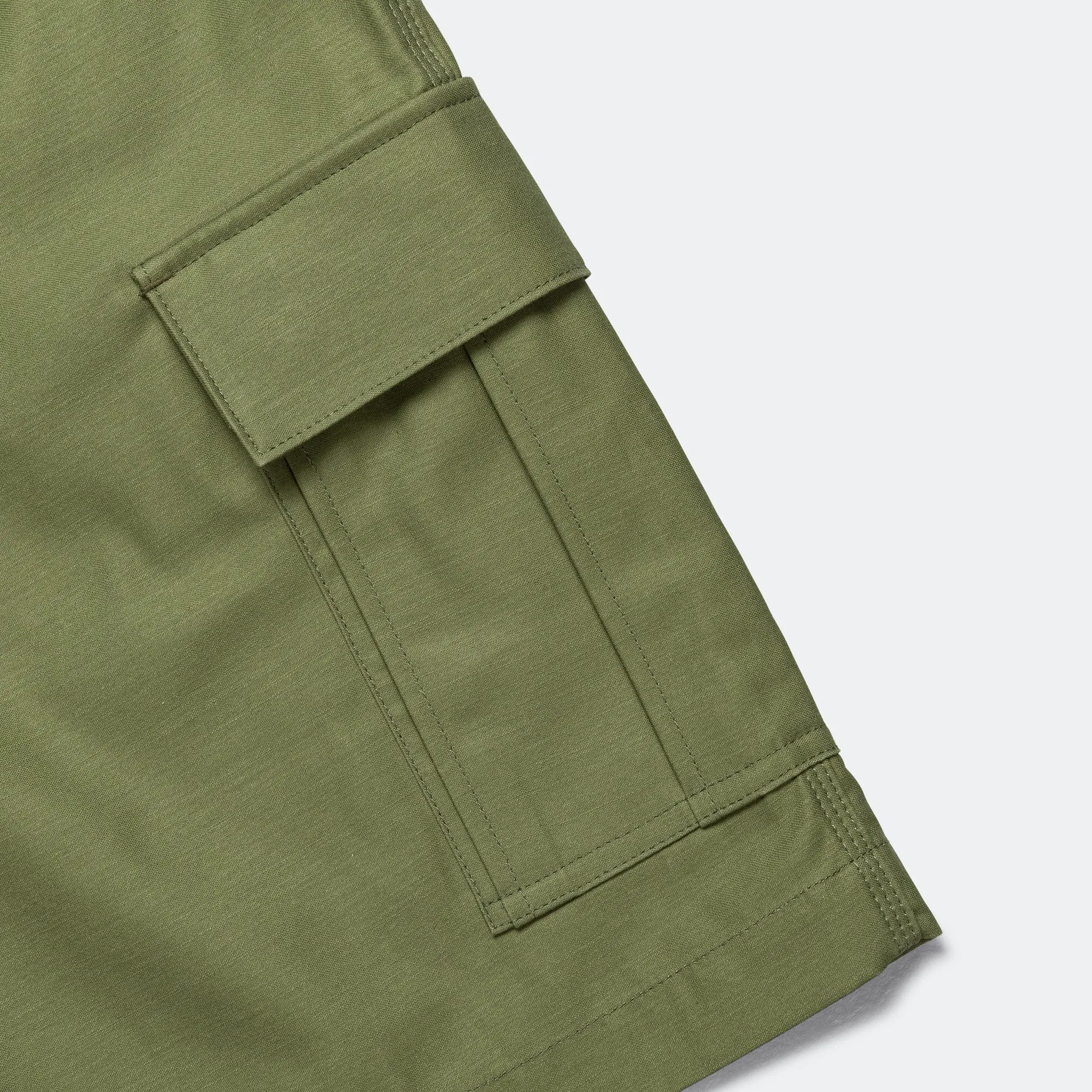Cotton Backed Satin Shorts x Carhartt - Khaki