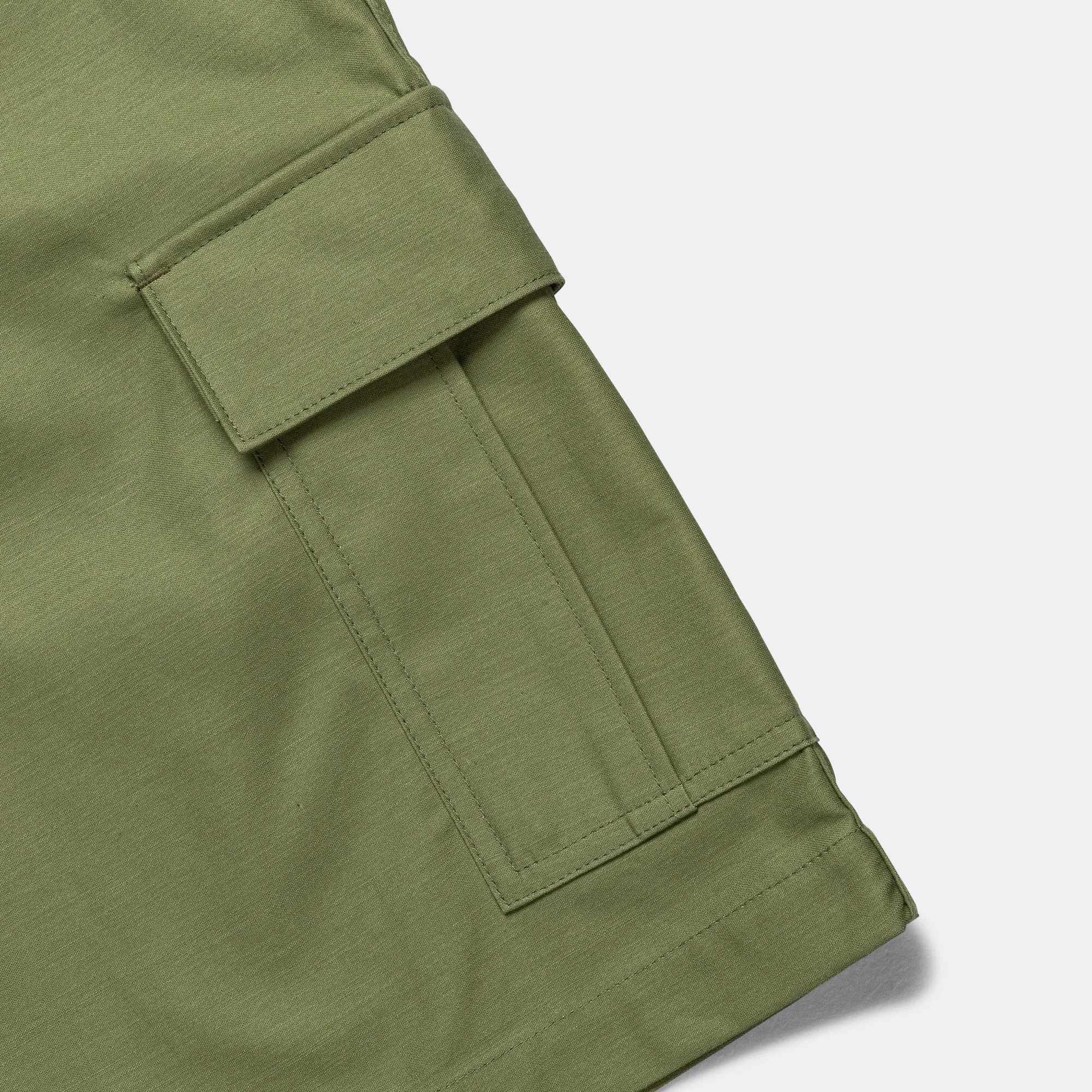 Cotton Backed Satin Shorts x Carhartt - Khaki
