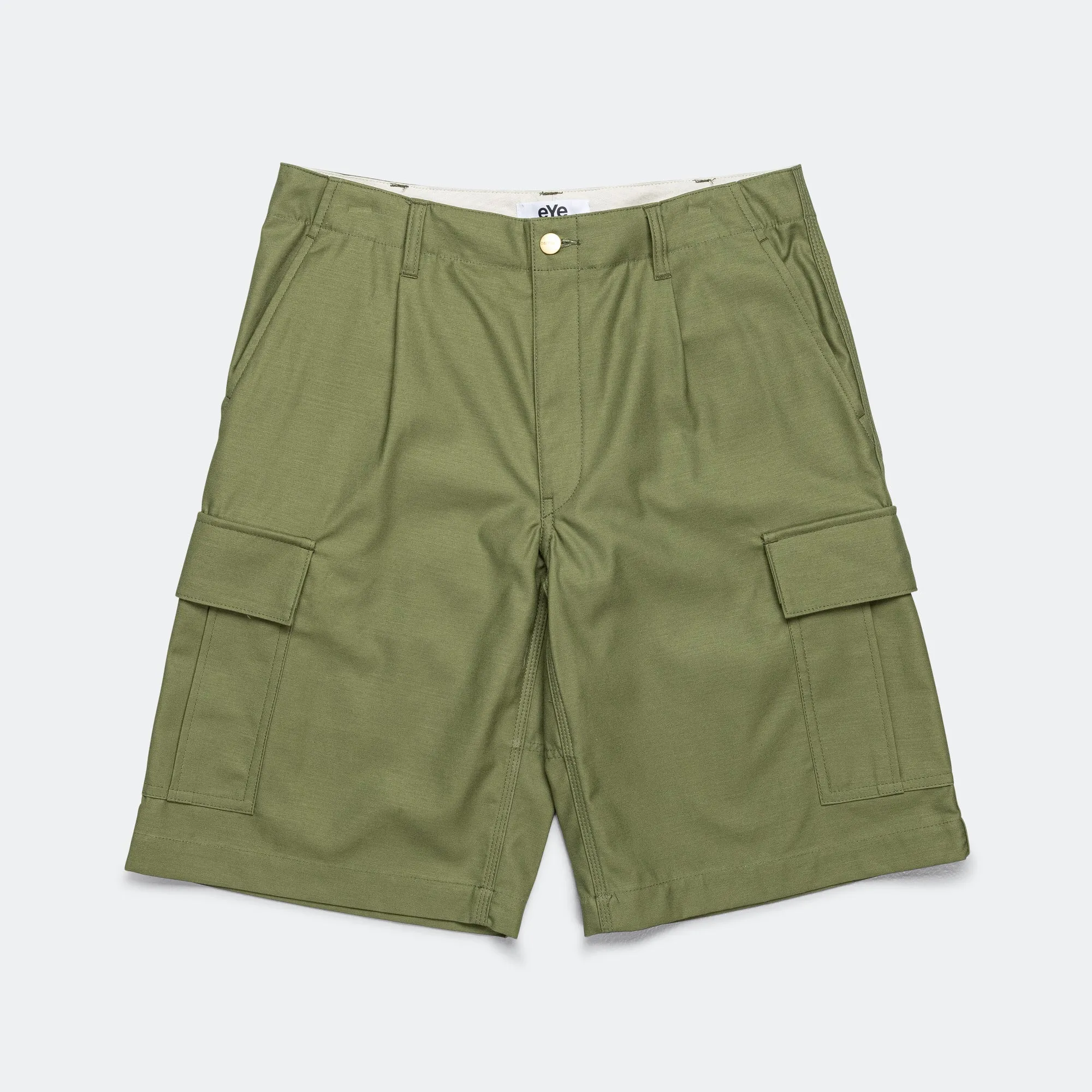 Cotton Backed Satin Shorts x Carhartt - Khaki
