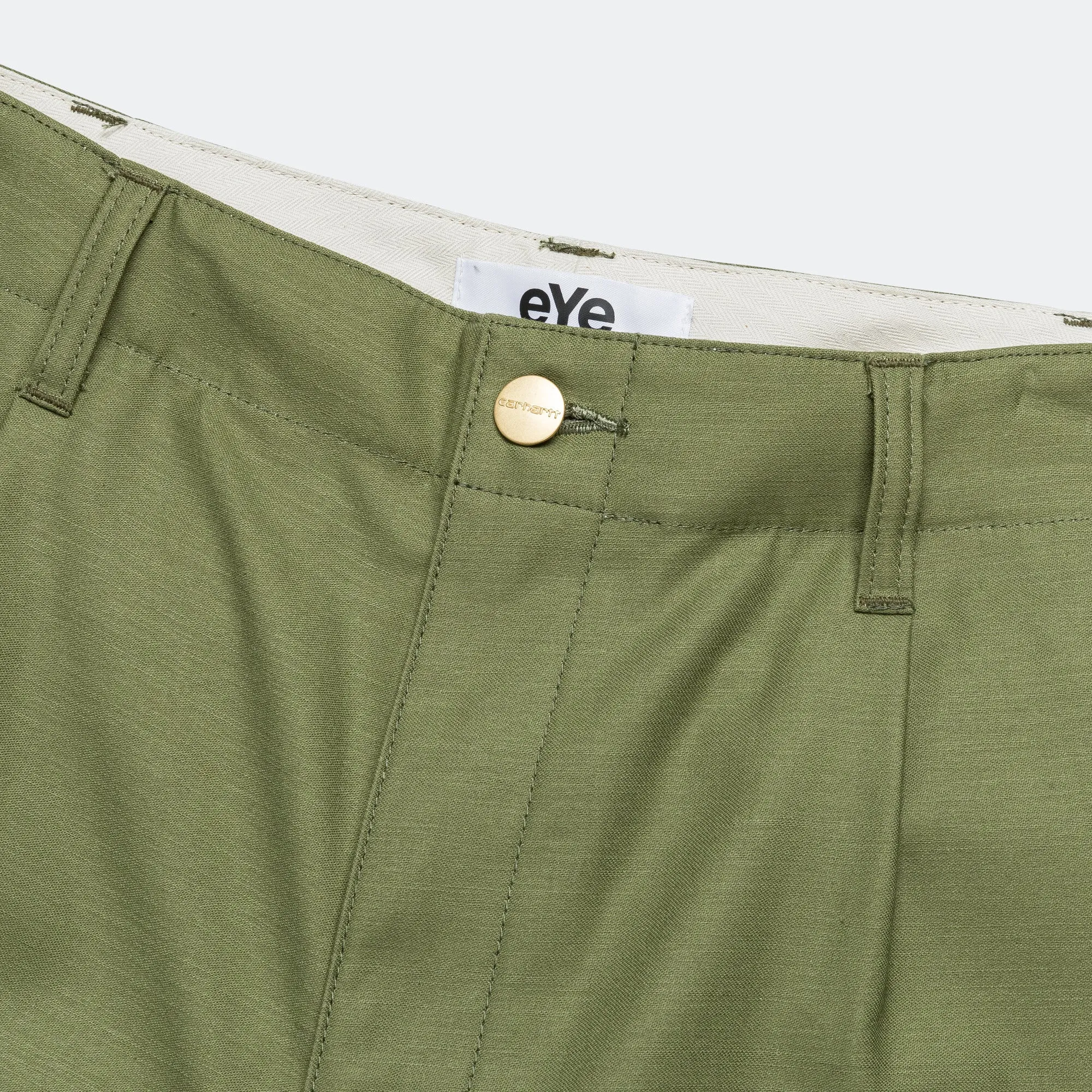 Cotton Backed Satin Shorts x Carhartt - Khaki