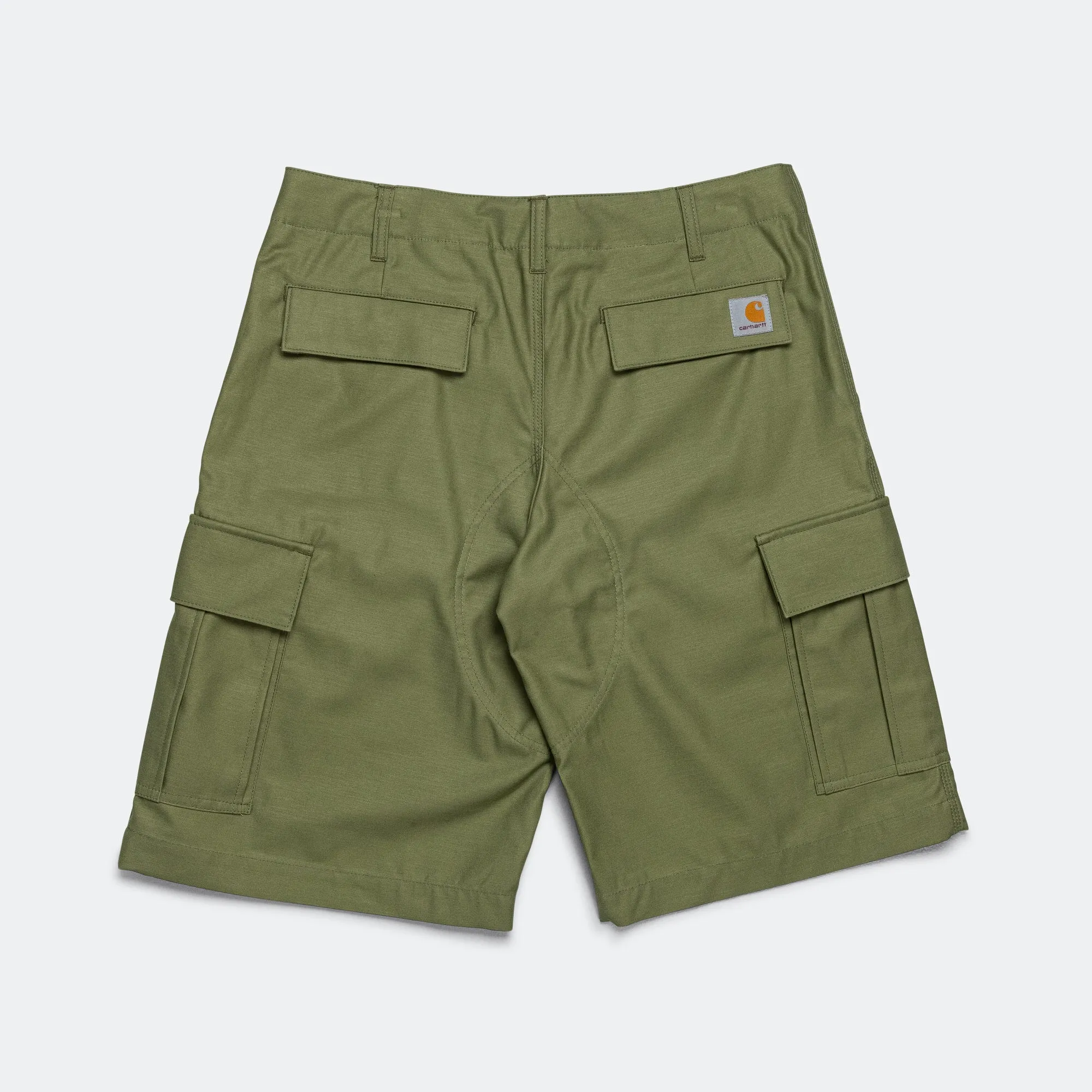 Cotton Backed Satin Shorts x Carhartt - Khaki