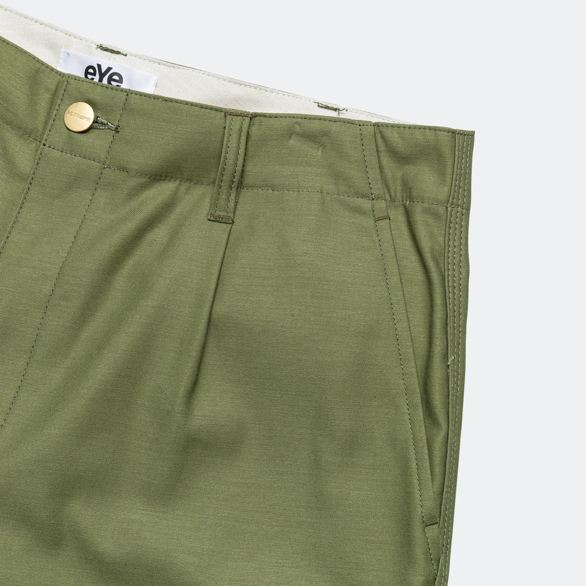 Cotton Backed Satin Shorts x Carhartt - Khaki