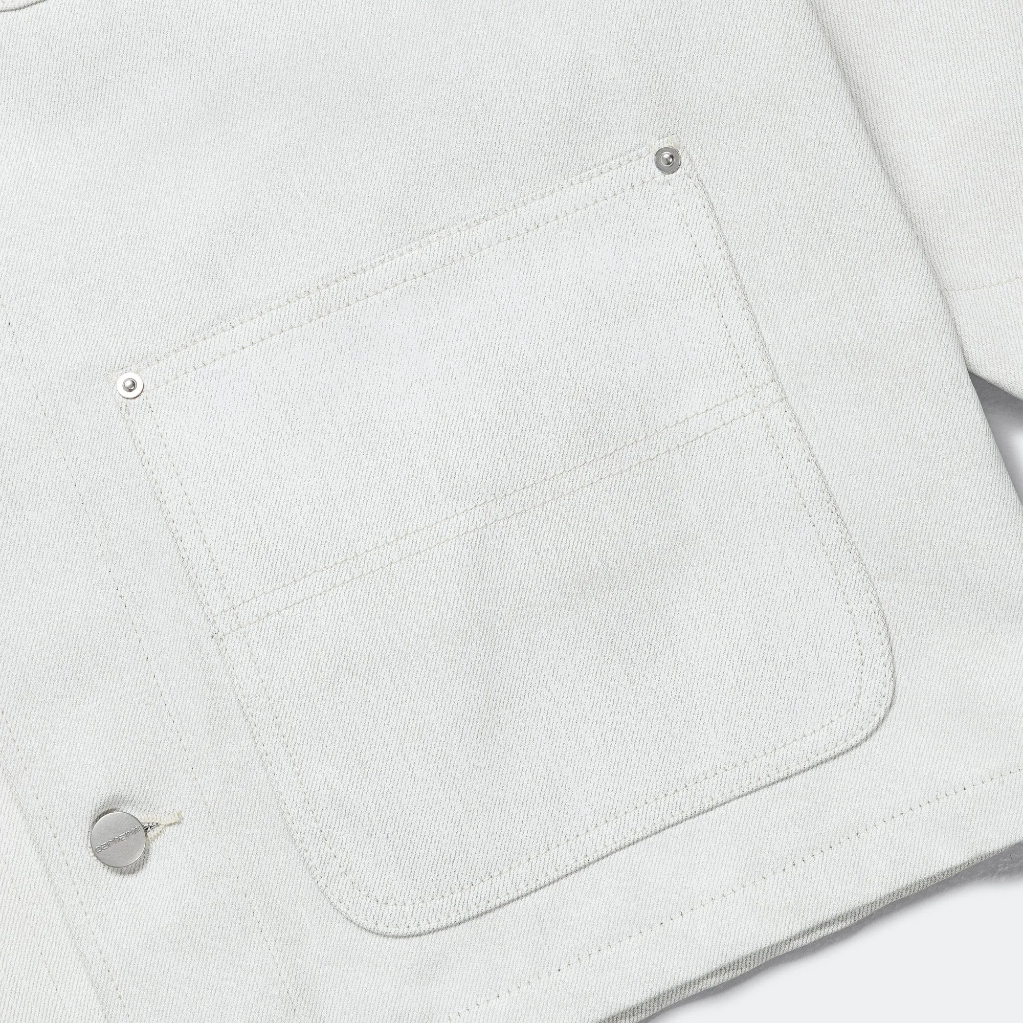 Cotton Denim Foil Print Jacket x Carhartt - Off White/Grey