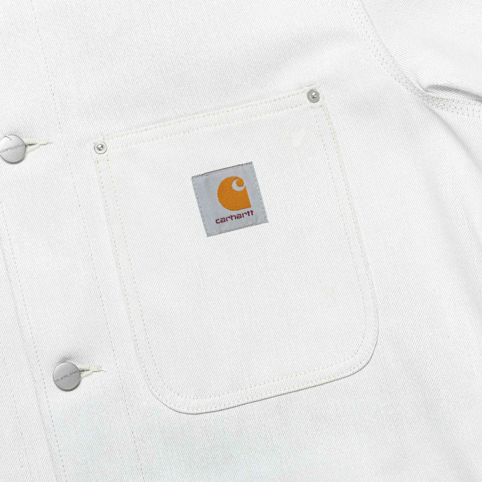 Cotton Denim Foil Print Jacket x Carhartt - Off White/Grey