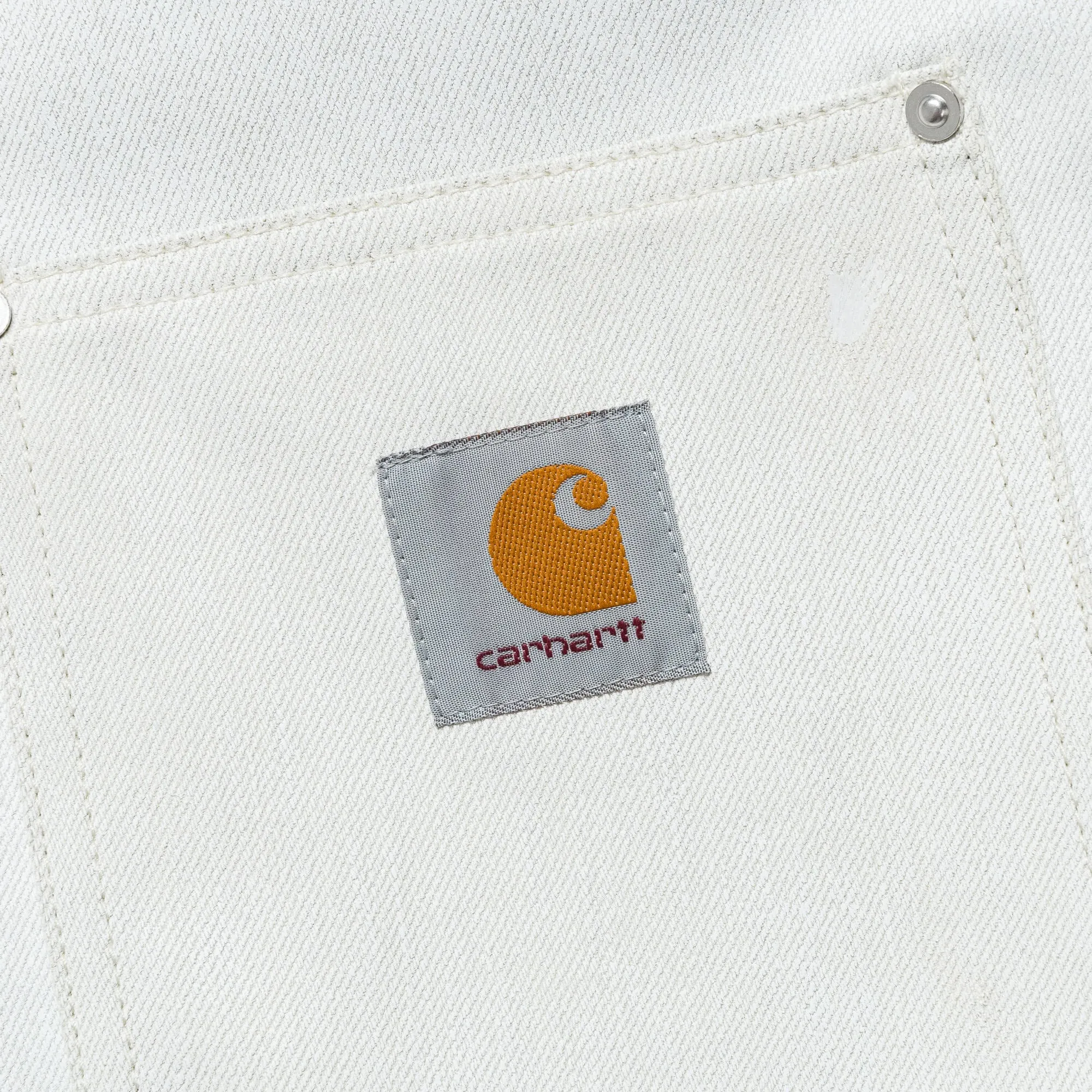 Cotton Denim Foil Print Jacket x Carhartt - Off White/Grey