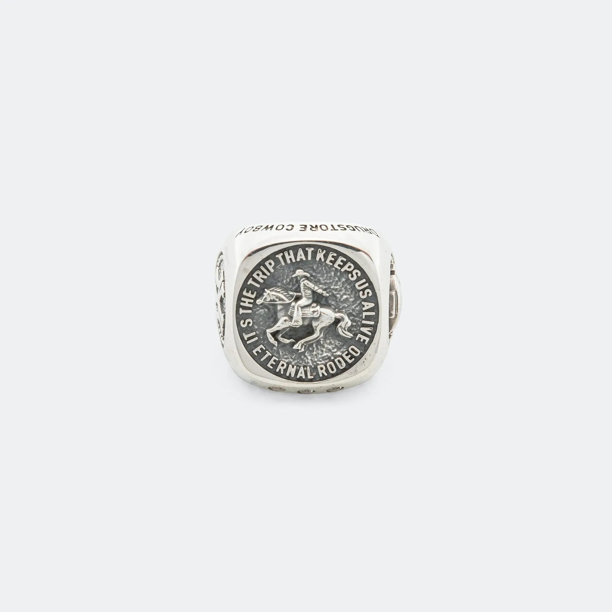 Cowboy Signet Ring - 925 Silver