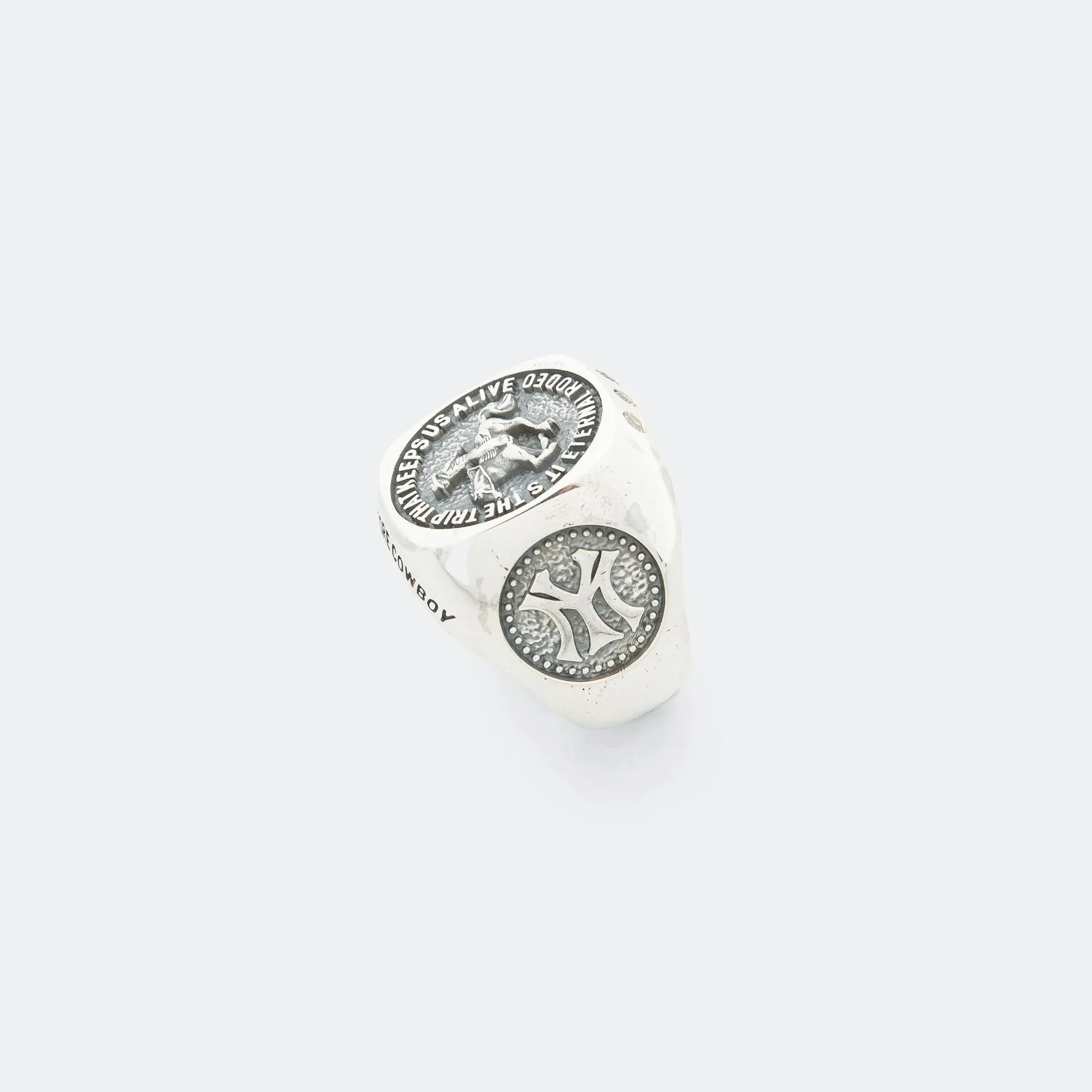 Cowboy Signet Ring - 925 Silver