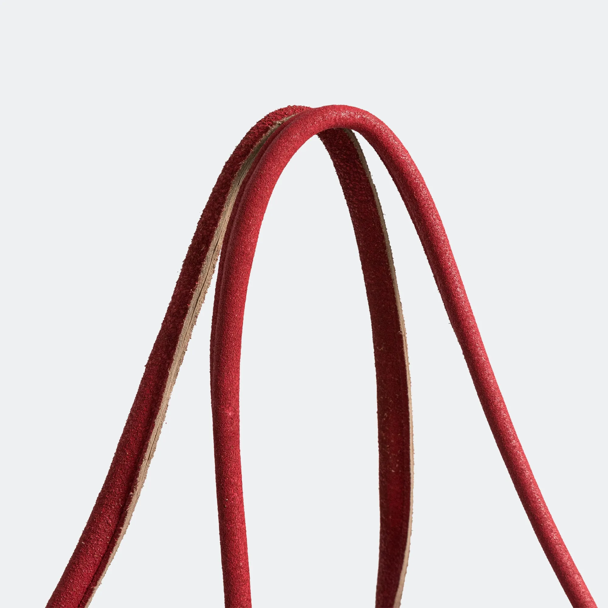 Crack Leather FARGO Bag BONE PALM - Red