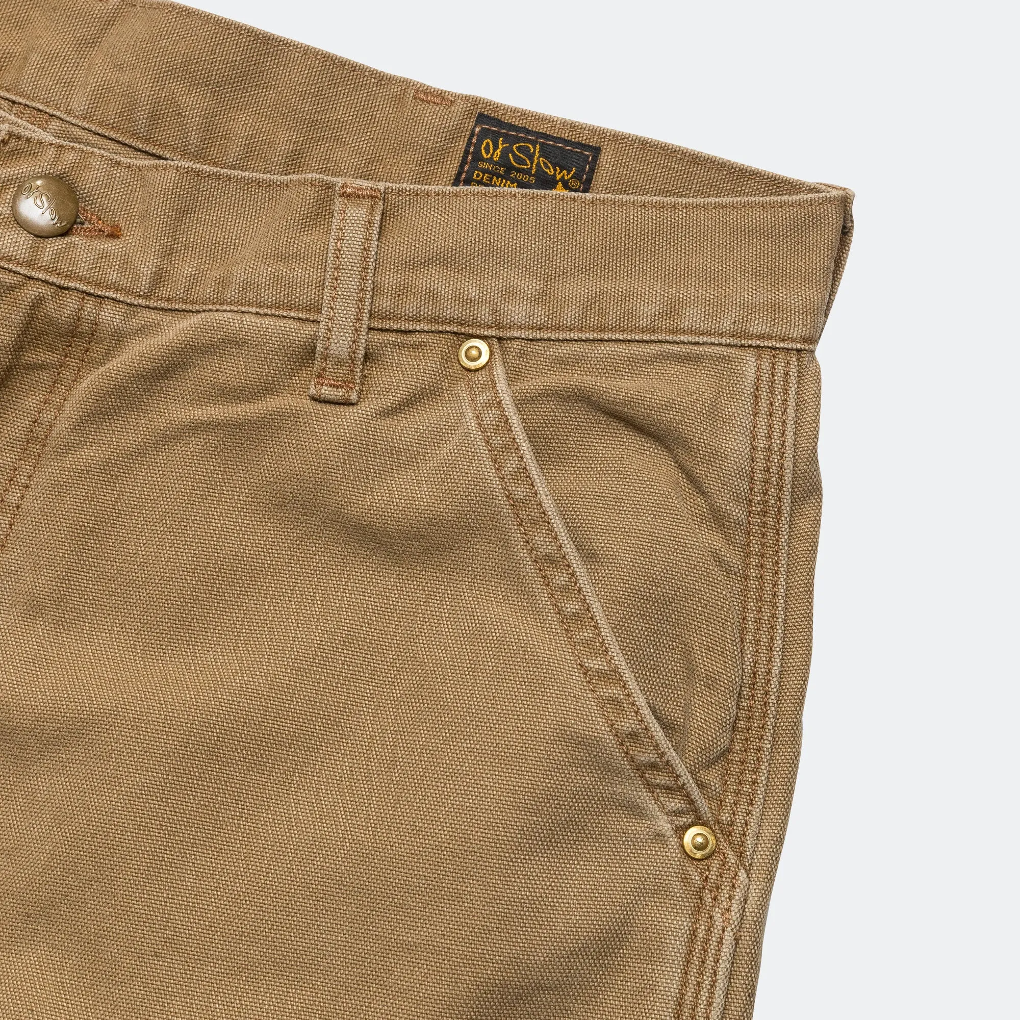 Dad's Fit Painter Pants - Brown