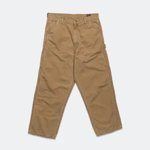 Dad's Fit Painter Pants - Brown