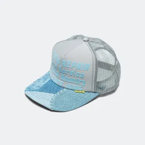 Denim Repair Service Denim Reconstruction Truck Cap - Grey
